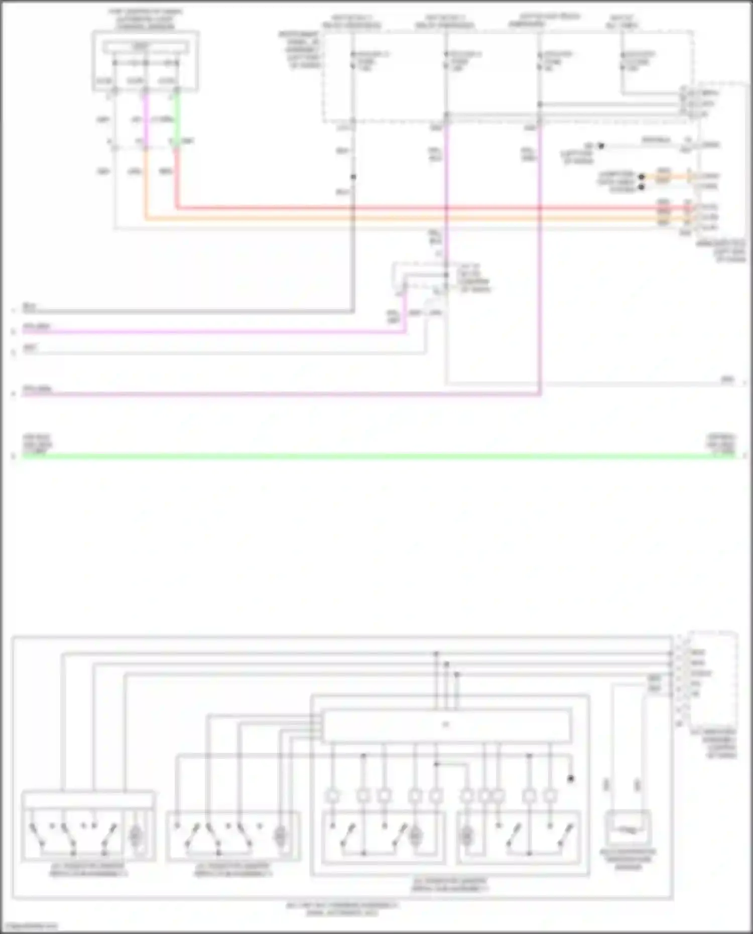 Wiring diagram a/c radiator damper servo sub-assembly 3 for Toyota Camry US Market XV70 (2017-2020) (1 of 2)
