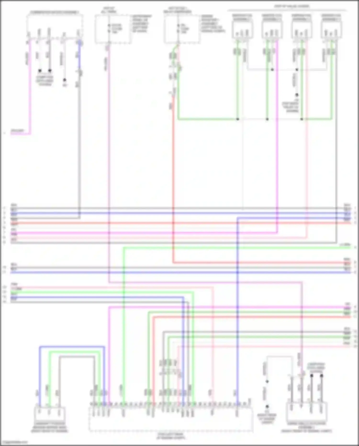 Wiring diagram combination meter assembly for Toyota Camry US Market XV70 (2017-2020) (47 of 55)