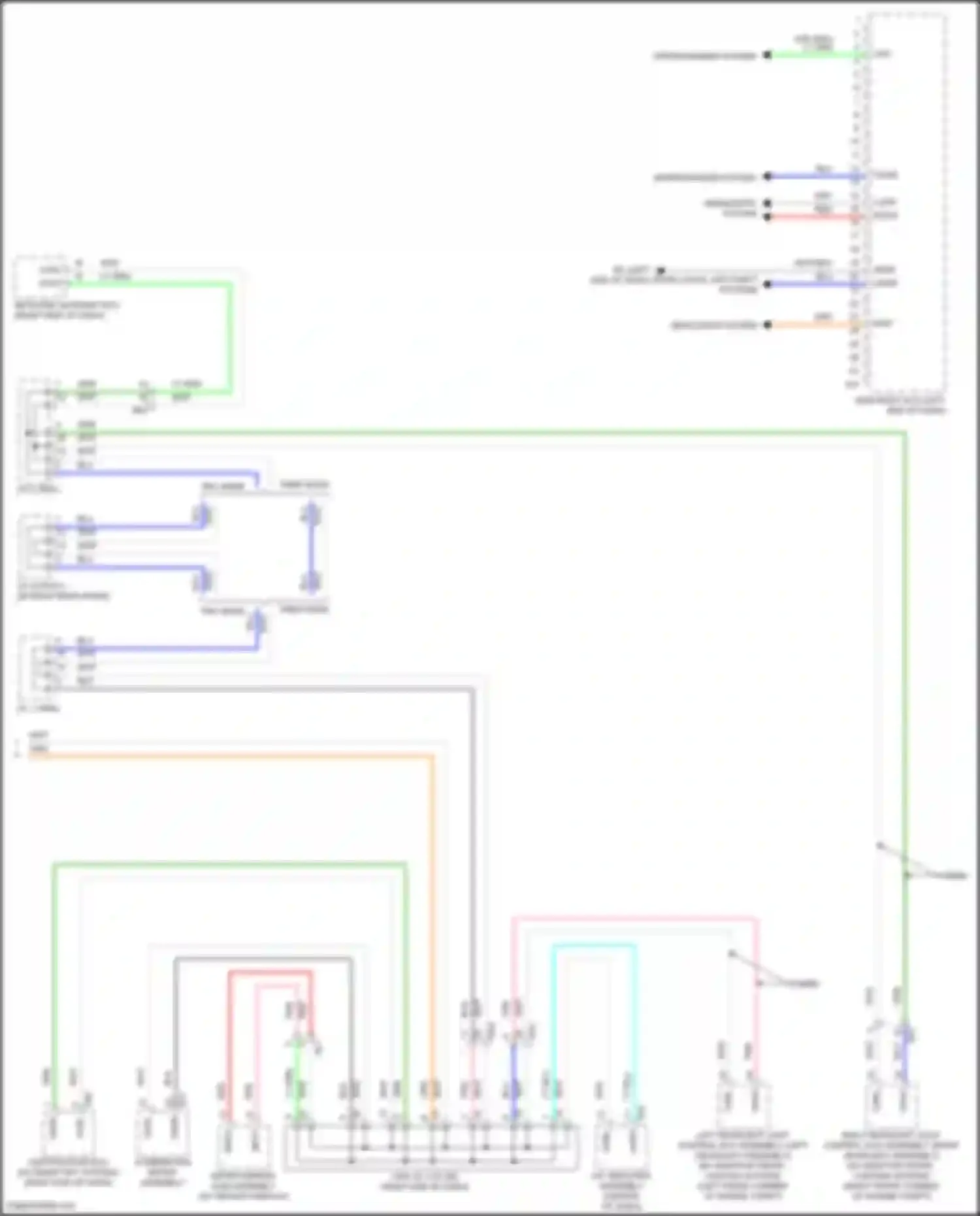 Wiring diagram combination meter assembly for Toyota Camry US Market XV70 (2017-2020) (21 of 55)