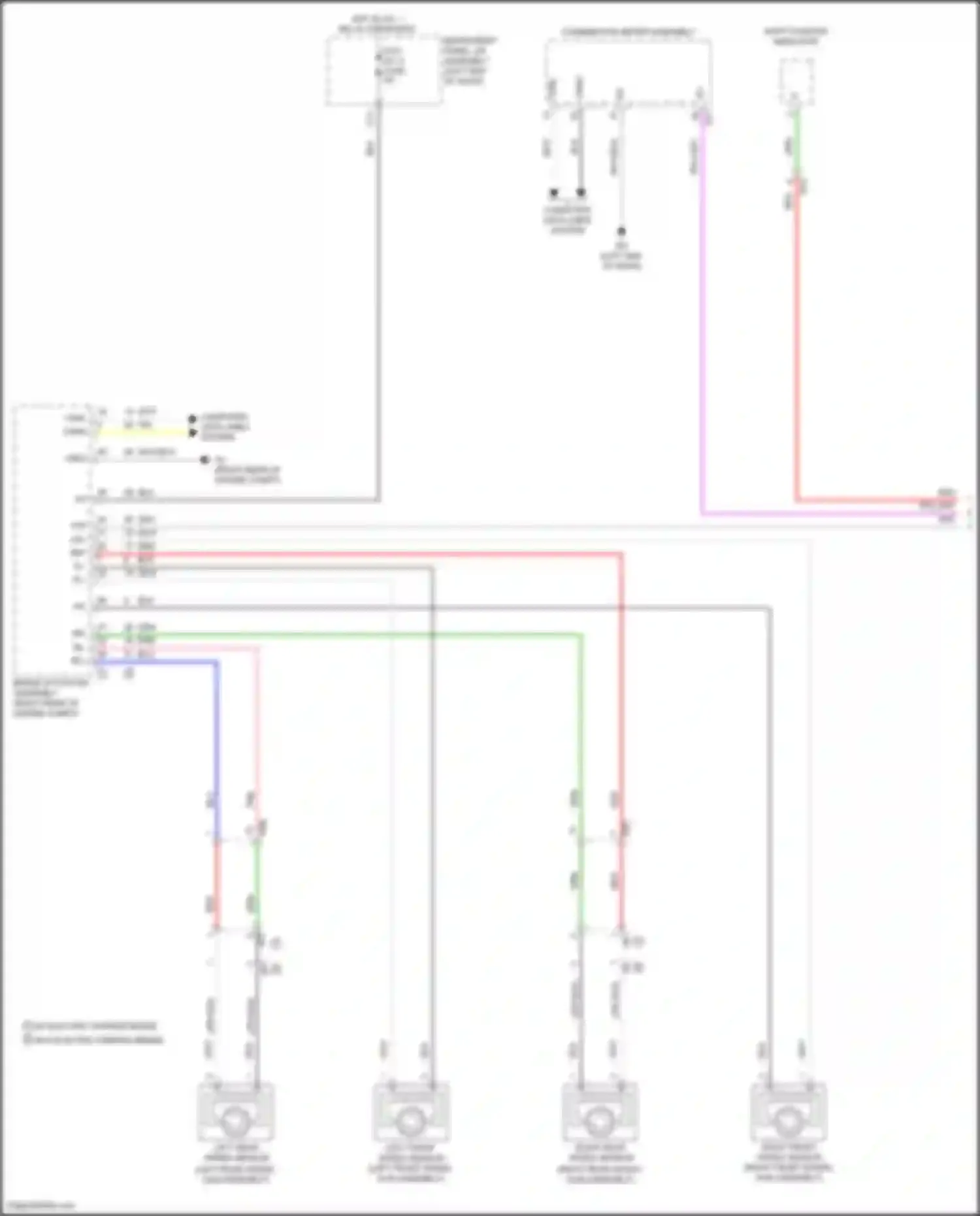 Wiring diagram combination meter assembly for Toyota Camry US Market XV70 (2017-2020) (54 of 55)
