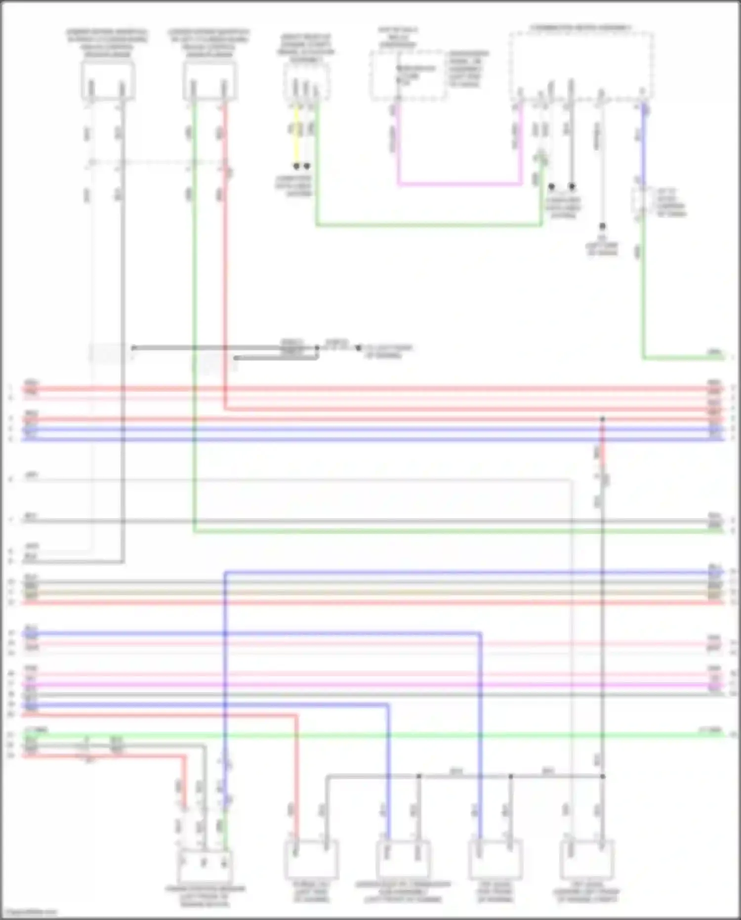 Wiring diagram combination meter assembly for Toyota Camry US Market XV70 (2017-2020) (50 of 55)