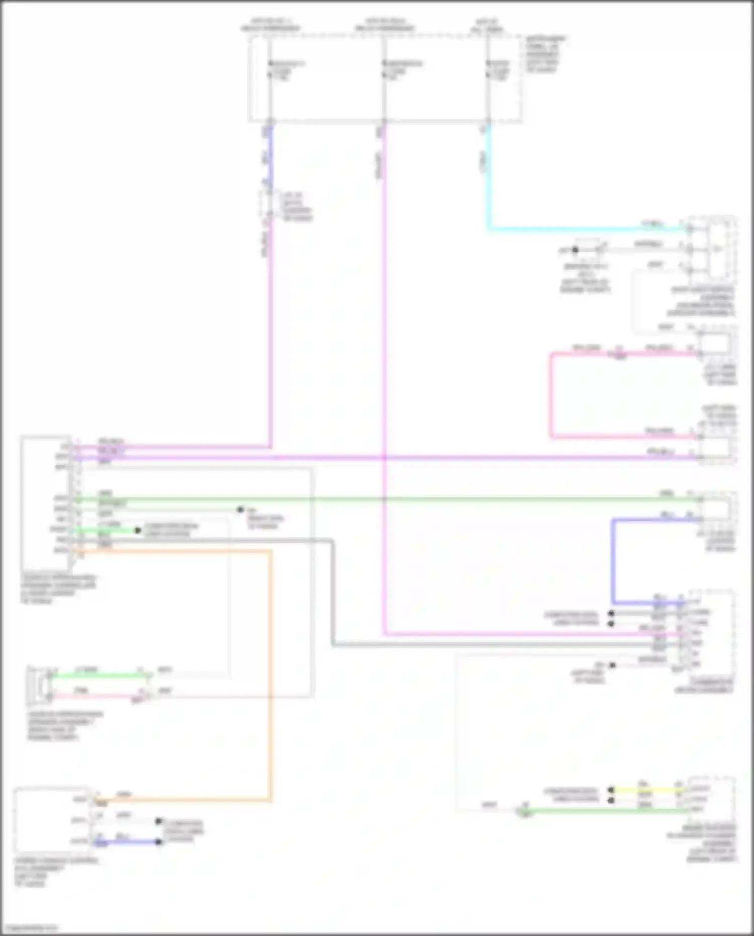 Wiring diagram combination meter assembly for Toyota Camry US Market XV70 (2017-2020) (40 of 55)