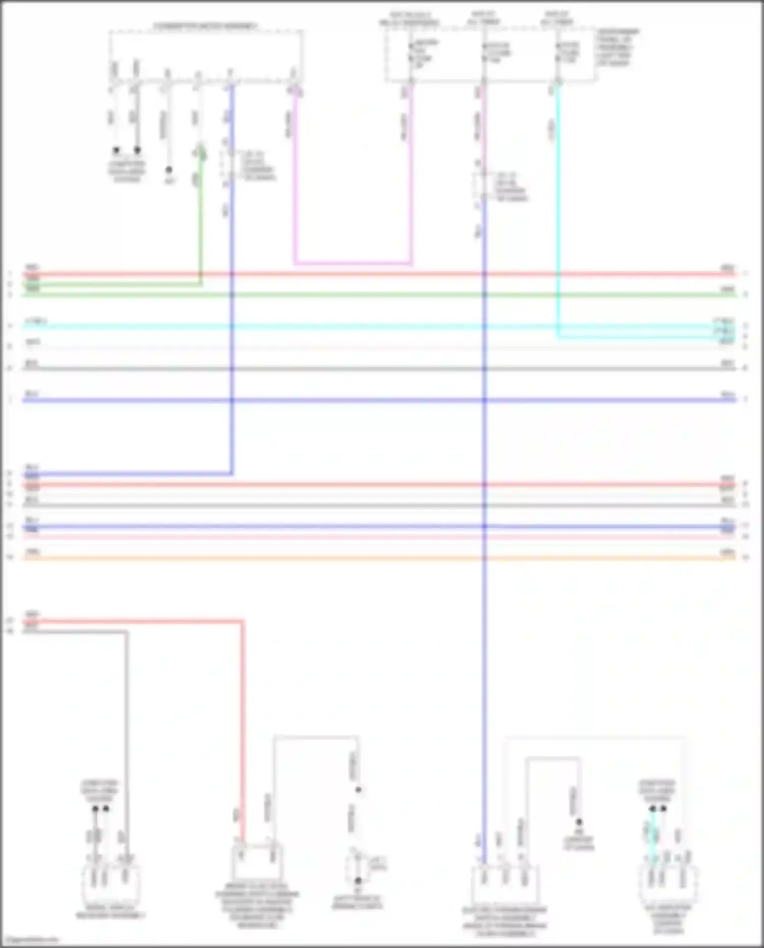 Wiring diagram computer data lines system for Toyota Camry US Market XV70 (2017-2020) (100 of 129)