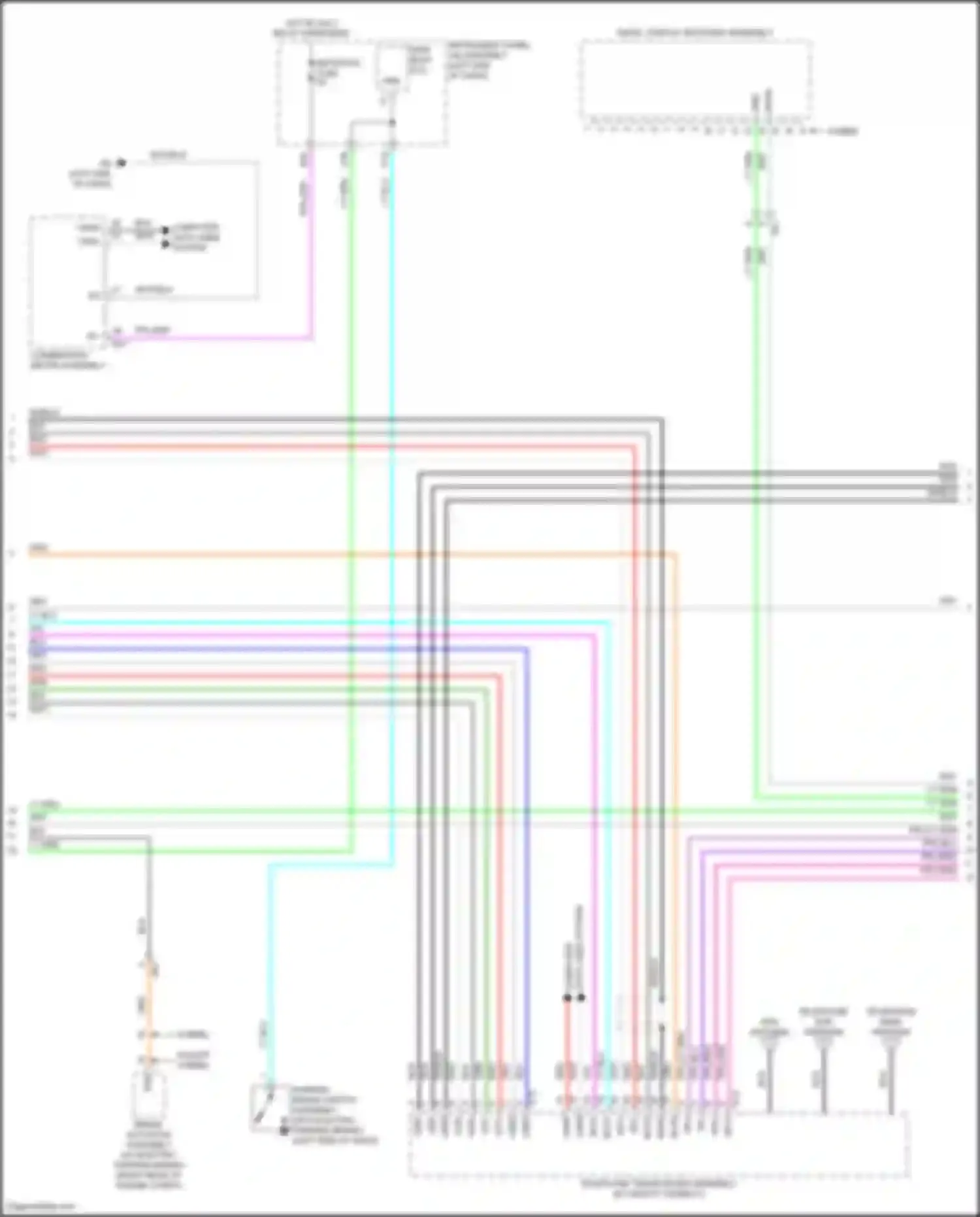 Wiring diagram computer data lines system for Toyota Camry US Market XV70 (2017-2020) (36 of 129)