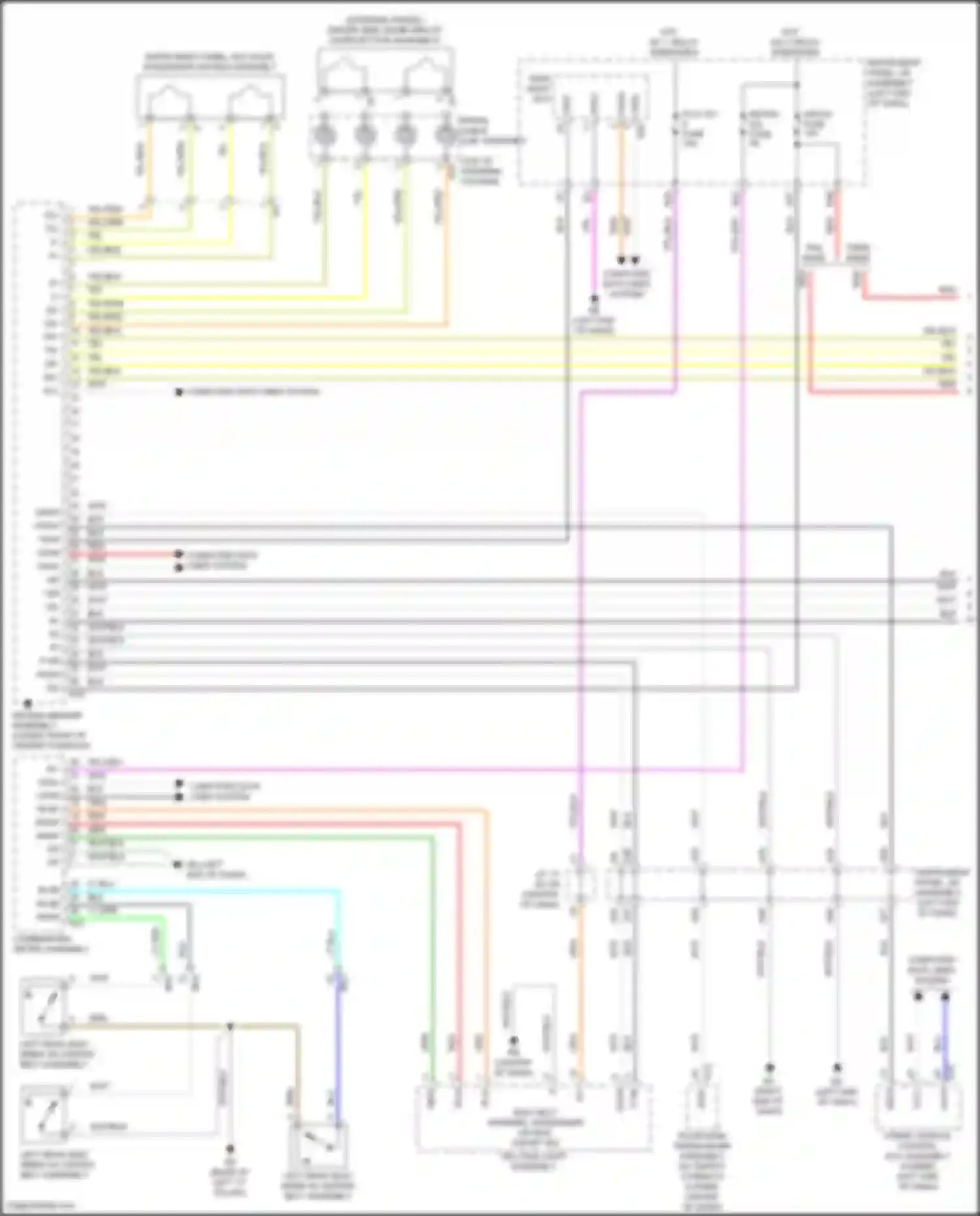 Wiring diagram computer data lines system for Toyota Camry US Market XV70 (2017-2020) (97 of 129)