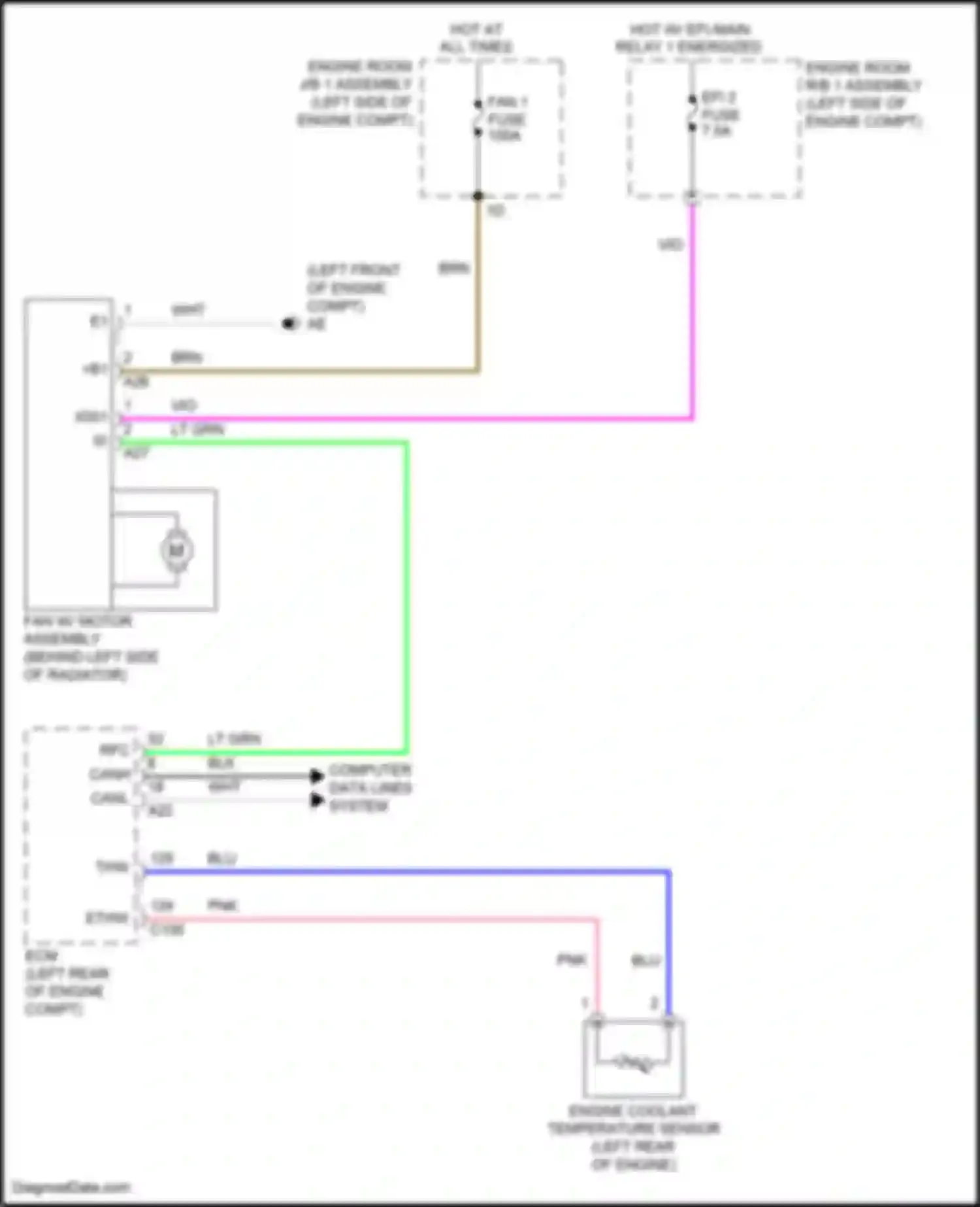 Wiring diagram computer data lines system for Toyota Camry US Market XV70 (2017-2020) (94 of 129)