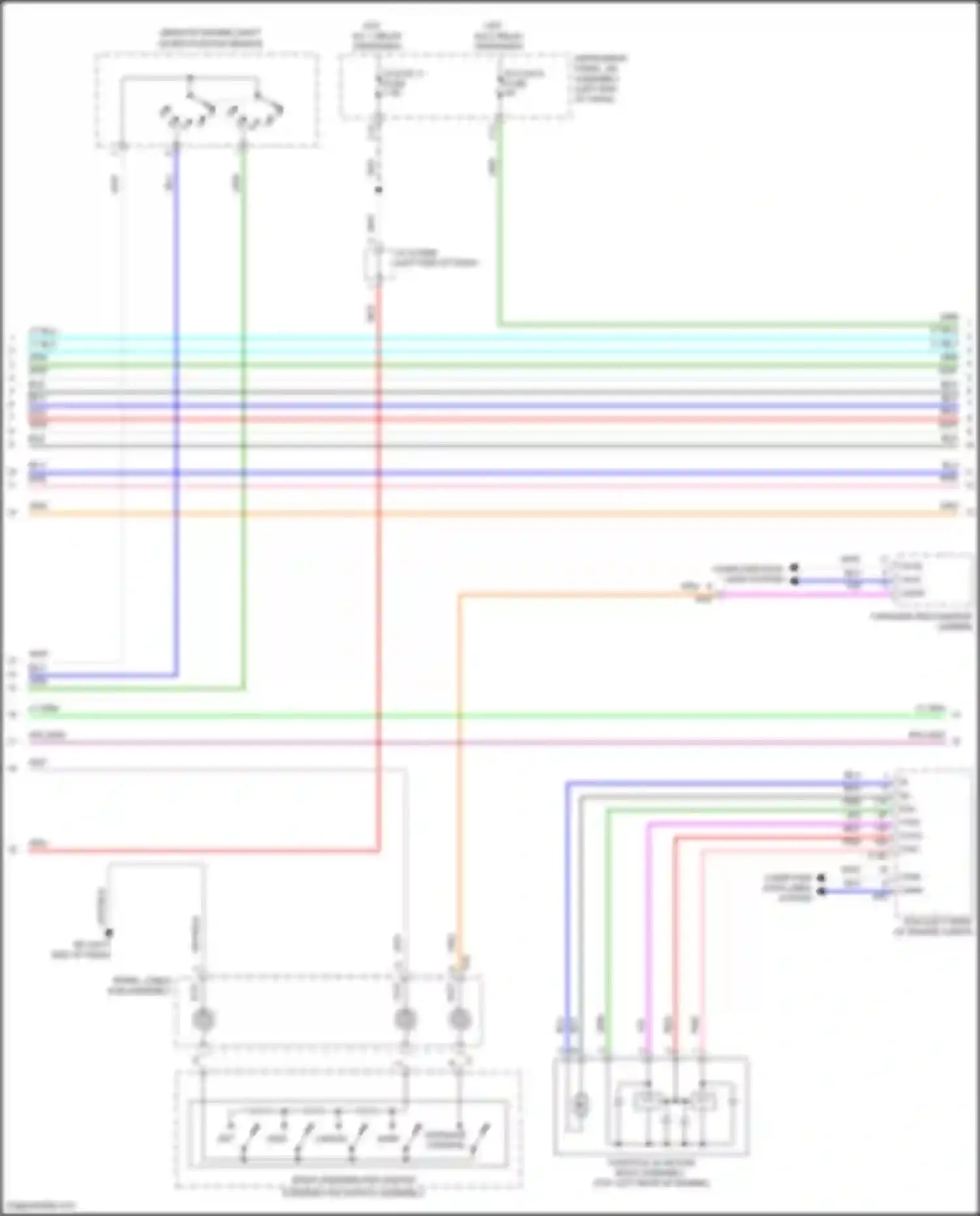 Wiring diagram forward recognition camera for Toyota Camry US Market XV70 (2017-2020) (2 of 8)
