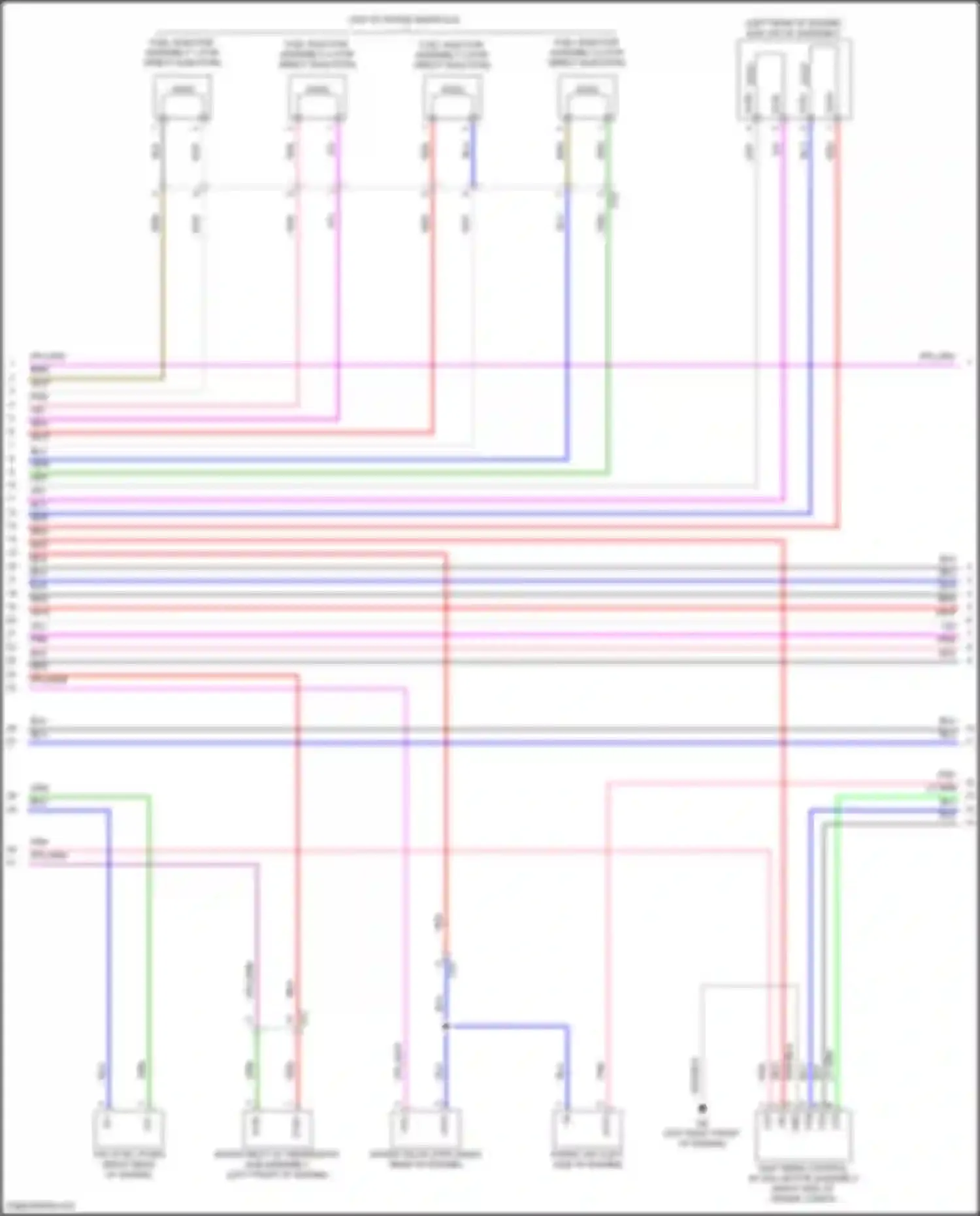 Wiring diagram fp- for Toyota Camry US Market XV70 (2017-2020) (2 of 3)