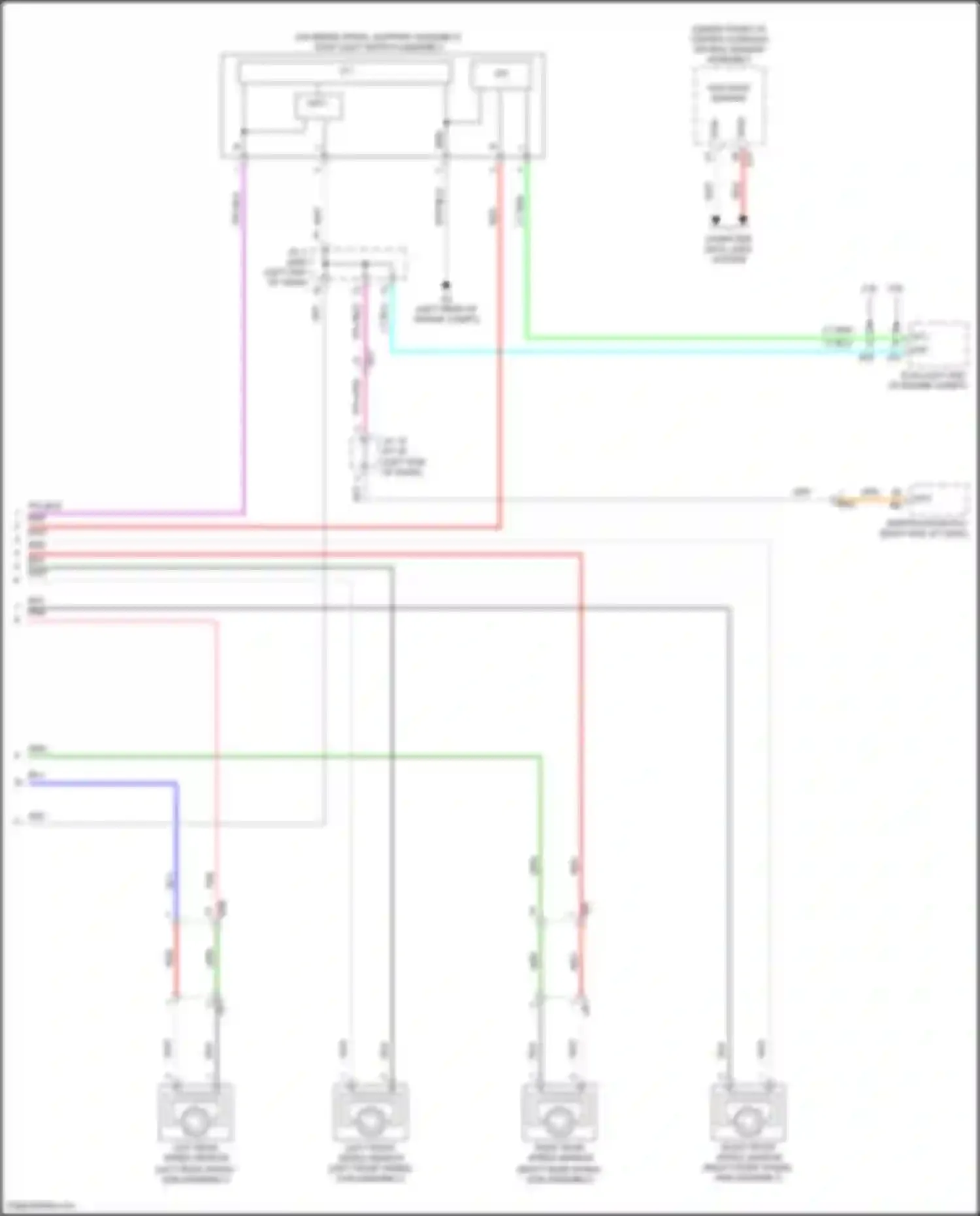 Wiring diagram left rear speed sensor for Toyota Camry US Market XV70 (2017-2020) (4 of 6)