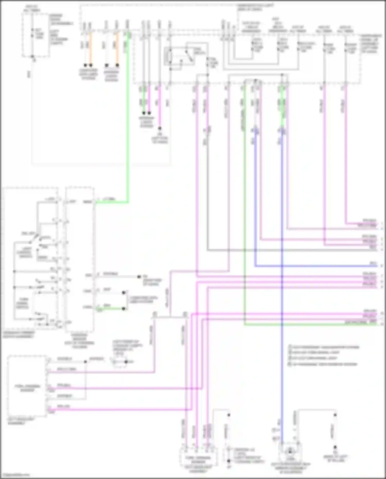 Wiring diagram light control switch for Toyota Camry US Market XV70 (2017-2020) (1 of 8)