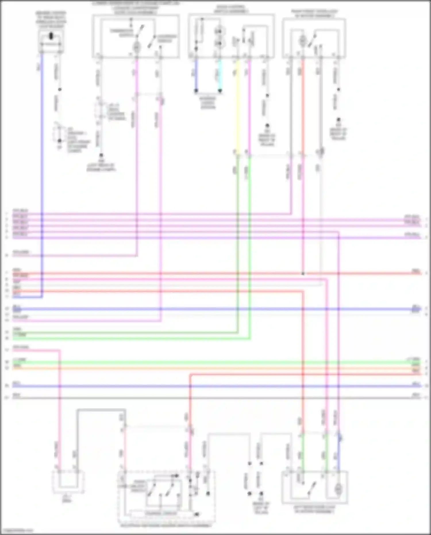 Wiring diagram multiplex network master switch assembly for Toyota Camry US Market XV70 (2017-2020) (1 of 11)