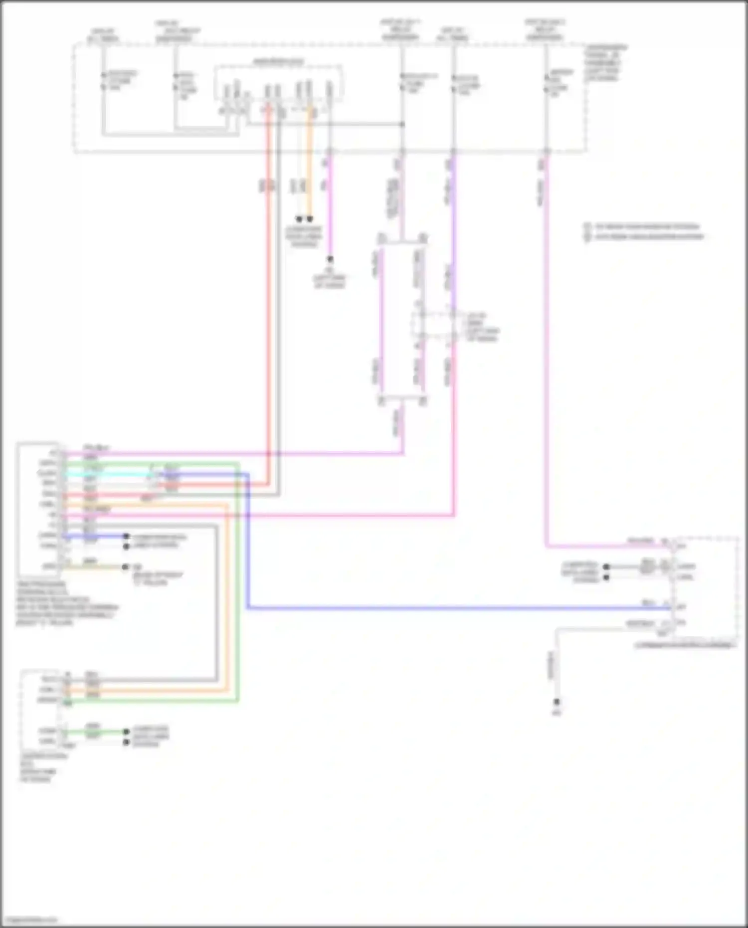 Wiring diagram right end of dash) for Toyota Camry US Market XV70 (2017-2020) (20 of 48)