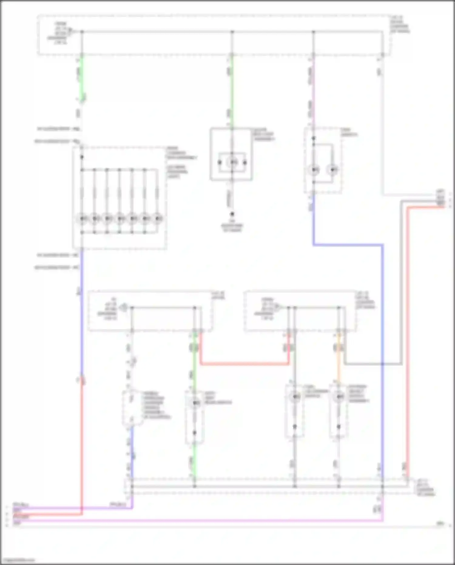 Wiring diagram right end of dash) for Toyota Camry US Market XV70 (2017-2020) (28 of 48)