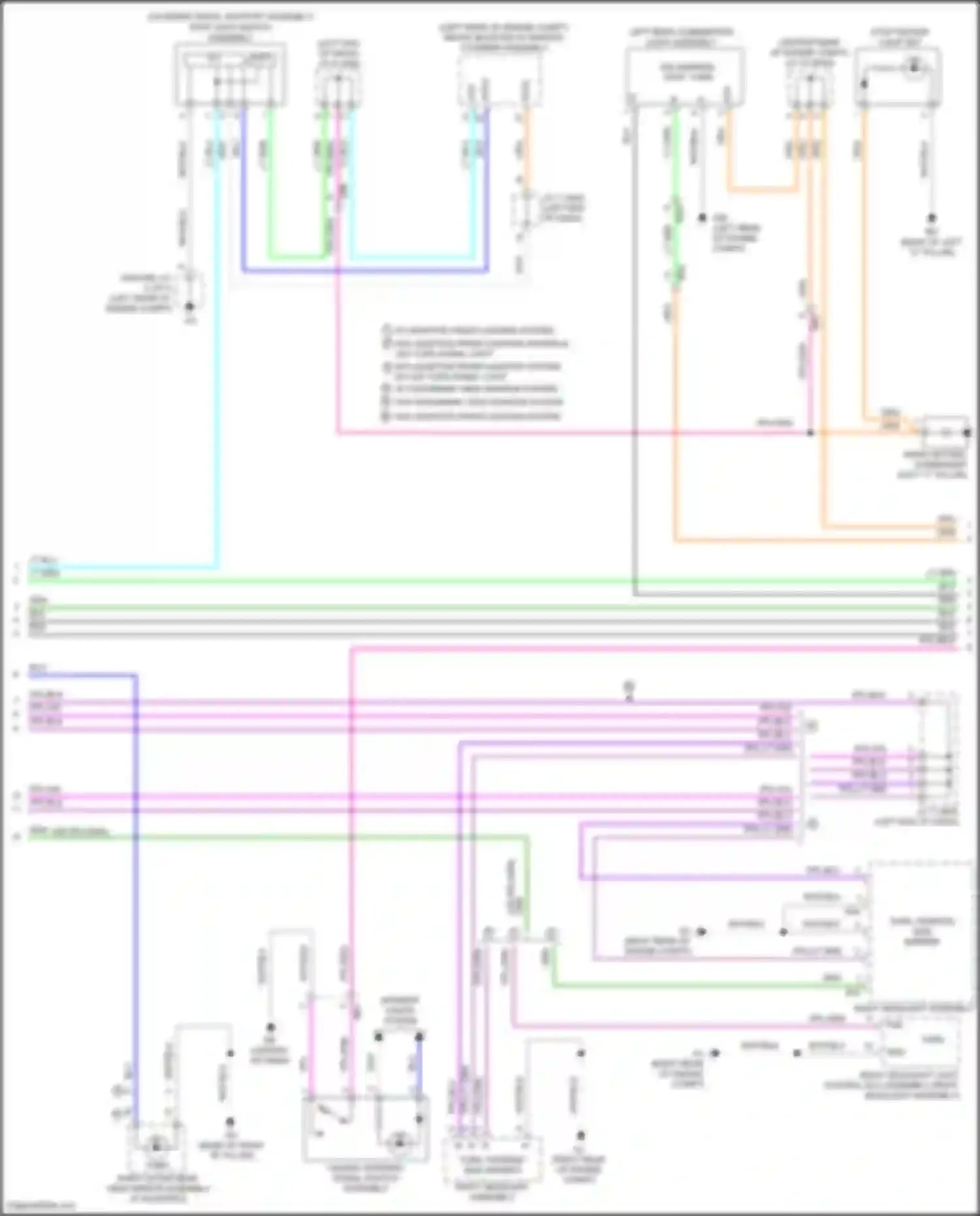 Wiring diagram right outer rear view mirror assembly for Toyota Camry US Market XV70 (2017-2020) (4 of 8)