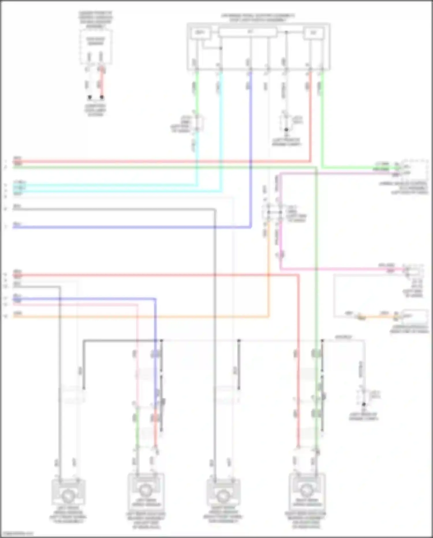 Wiring diagram right rear speed sensor for Toyota Camry US Market XV70 (2017-2020) (2 of 6)
