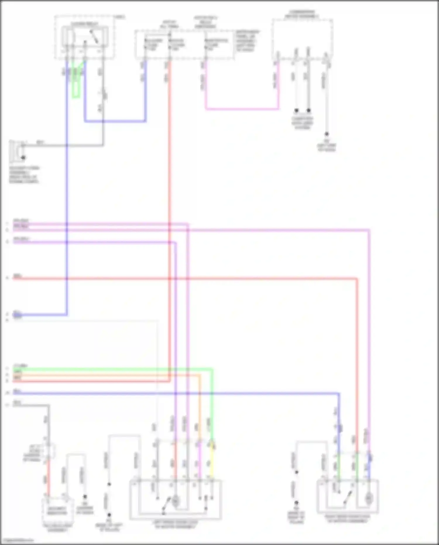 Wiring diagram security indicator for Toyota Camry US Market XV70 (2017-2020) (1 of 9)