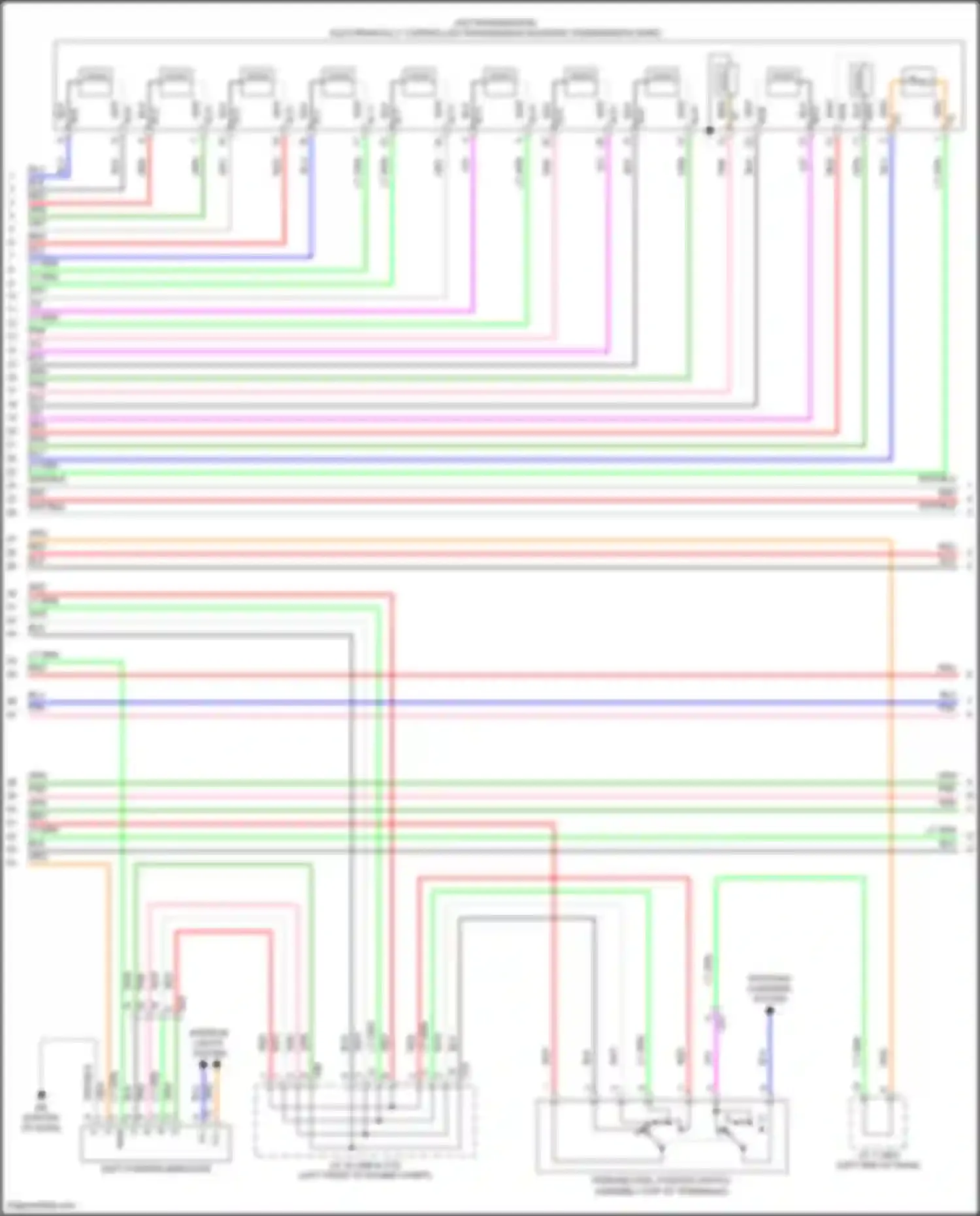 Wiring diagram shift position indicator for Toyota Camry US Market XV70 (2017-2020) (8 of 16)