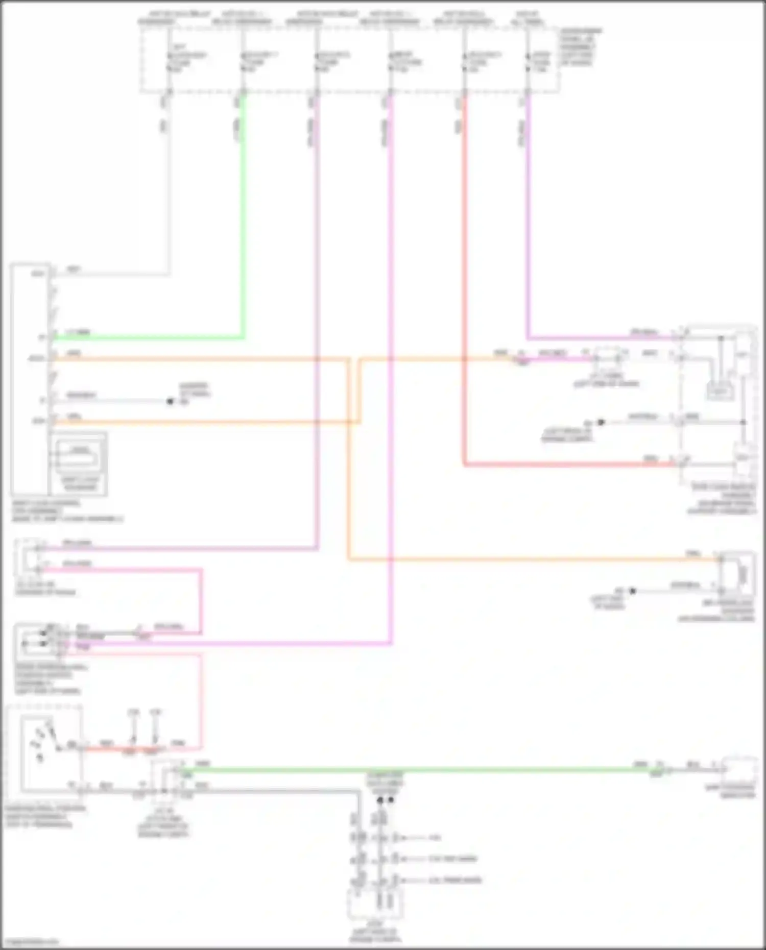 Wiring diagram shift position indicator for Toyota Camry US Market XV70 (2017-2020) (6 of 16)