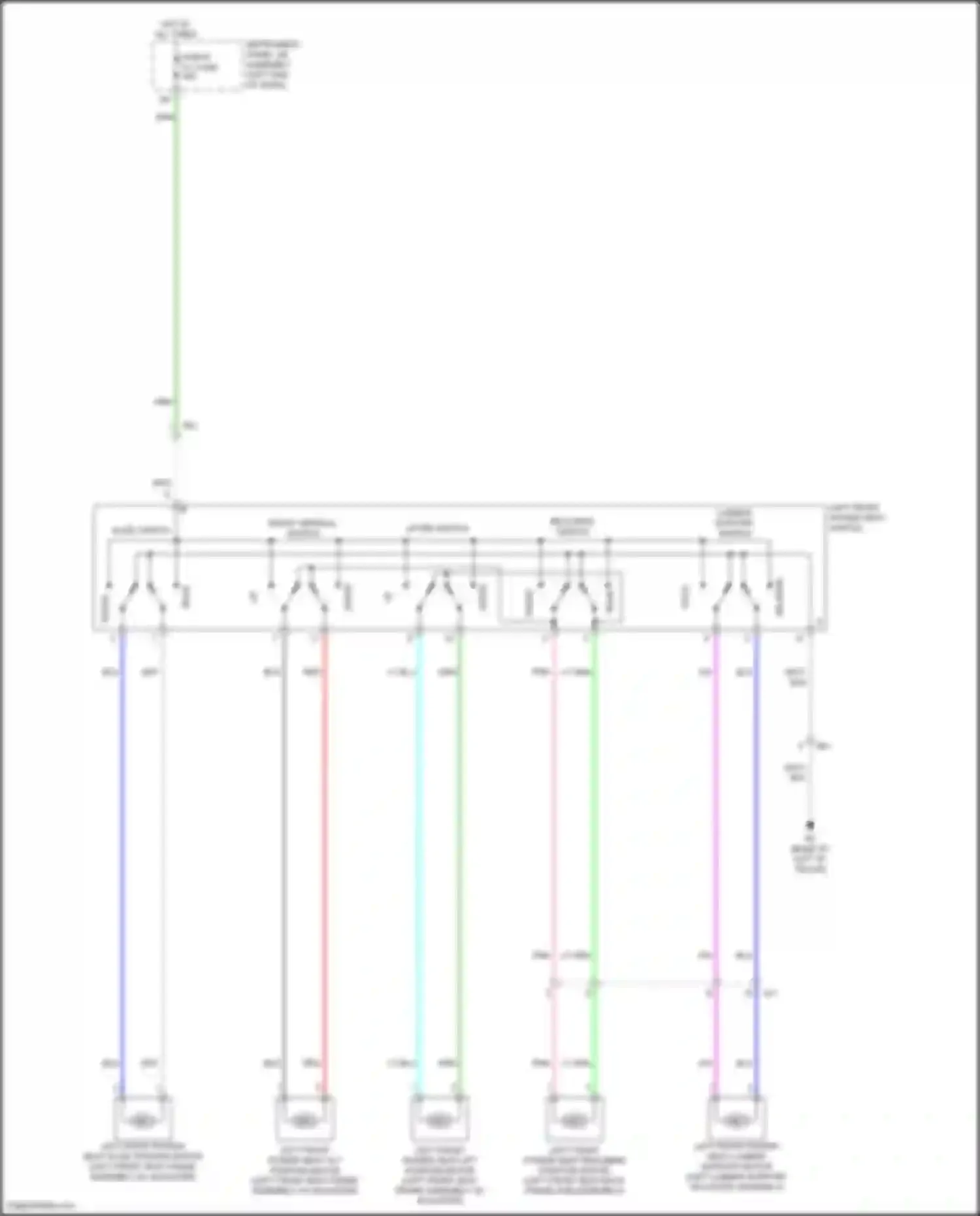 Wiring diagram slide switch for Toyota Camry US Market XV70 (2017-2020) (1 of 3)