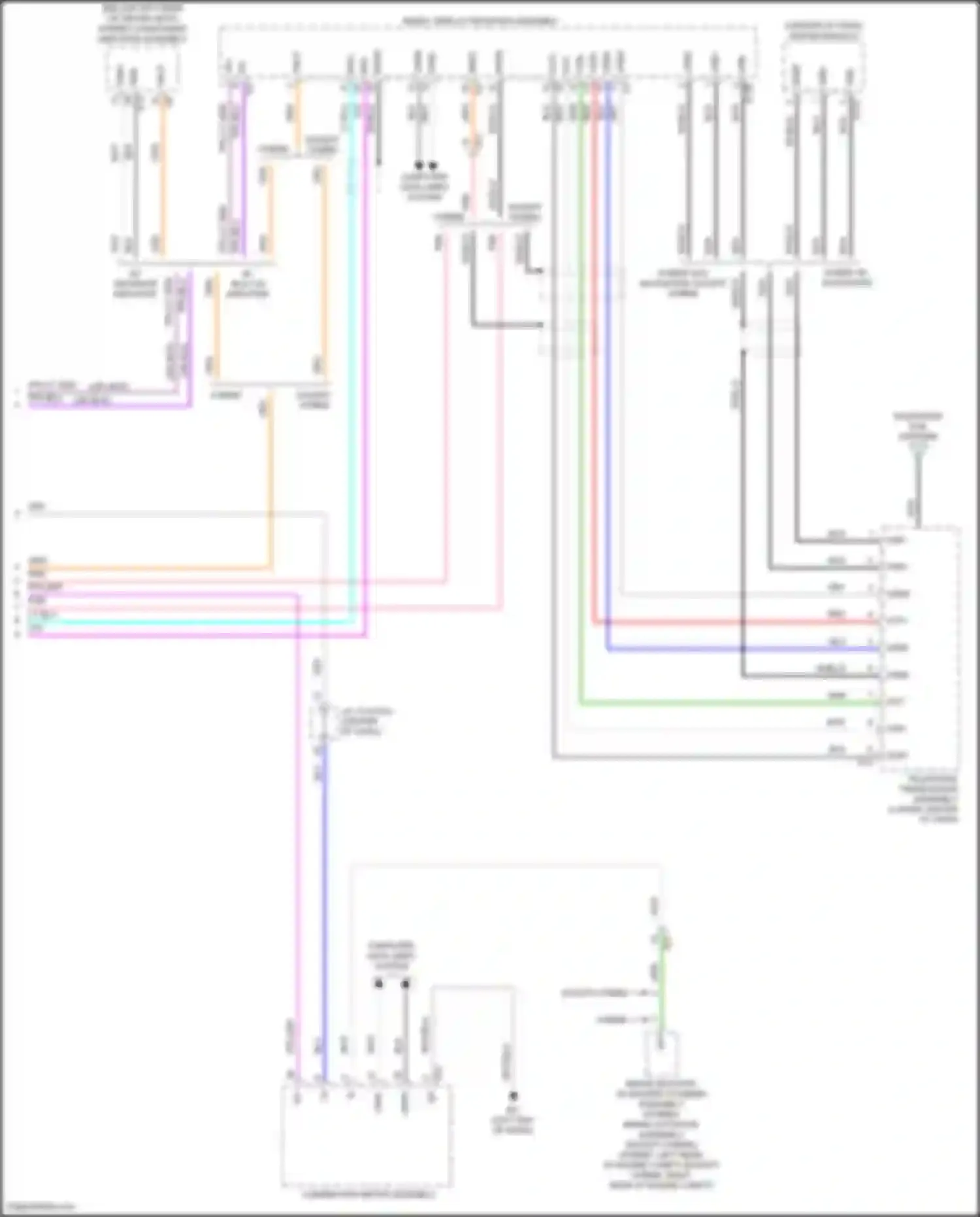Wiring diagram stereo component amplifier assembly for Toyota Camry US Market XV70 (2017-2020) (7 of 7)