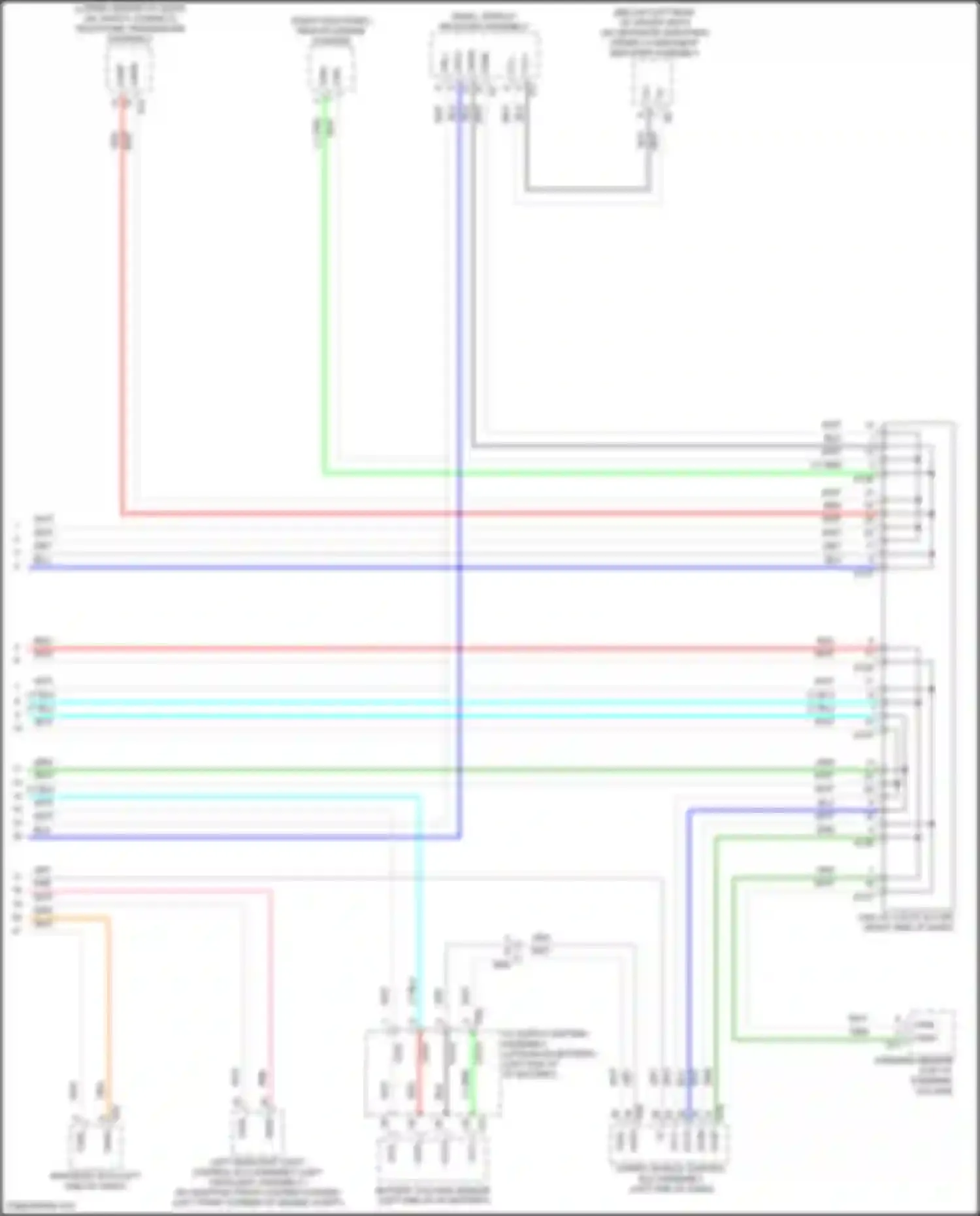 Wiring diagram stereo component amplifier assembly for Toyota Camry US Market XV70 (2017-2020) (1 of 7)