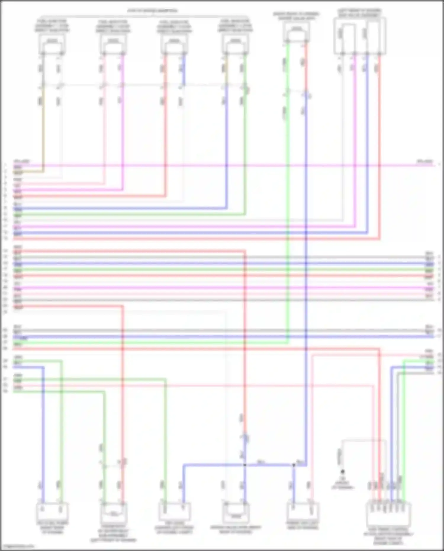 Wiring diagram thermostat w/ water inlet sub-assembly for Toyota Camry US Market XV70 (2017-2020) (4 of 4)
