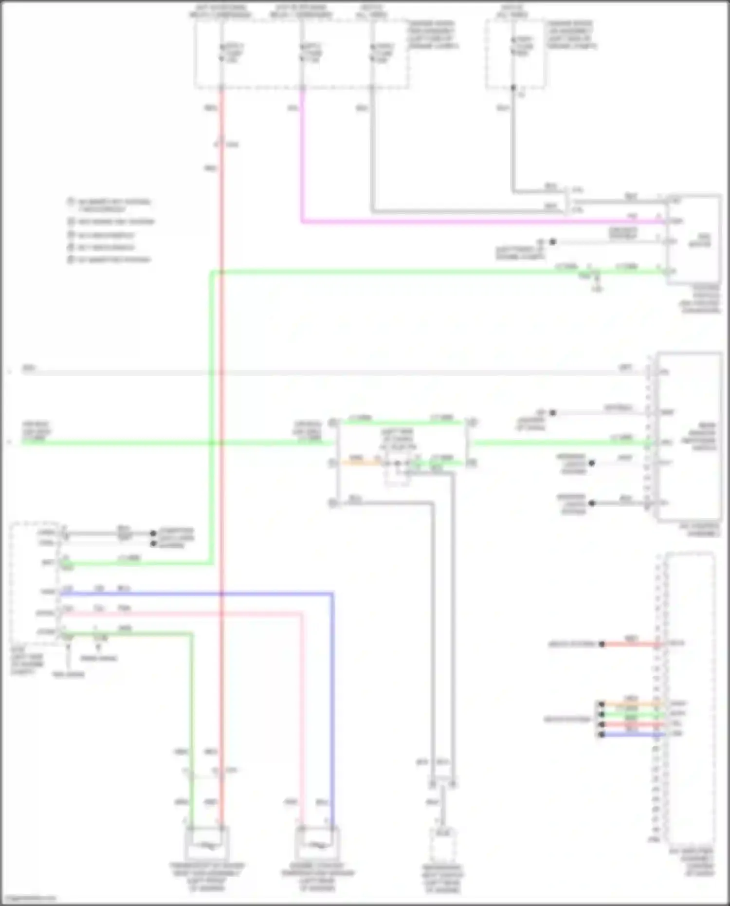 Wiring diagram w/ 8 inch display w/ 7 inch display w/ smart key system for Toyota Camry US Market XV70 (2017-2020) (1 of 1)
