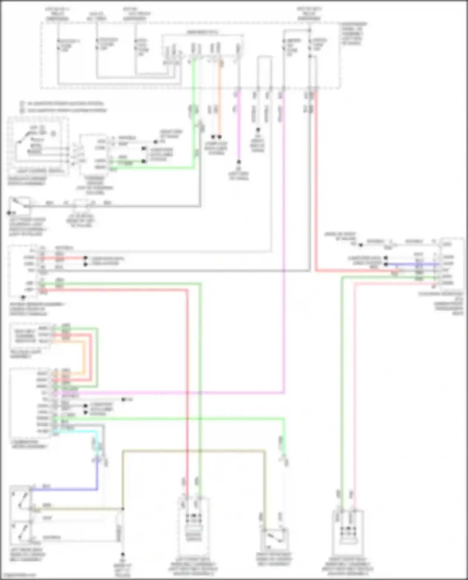 Wiring diagram w/ adaptive front lighting system w/o adaptive front lighting system for Toyota Camry US Market XV70 (2017-2020) (4 of 4)