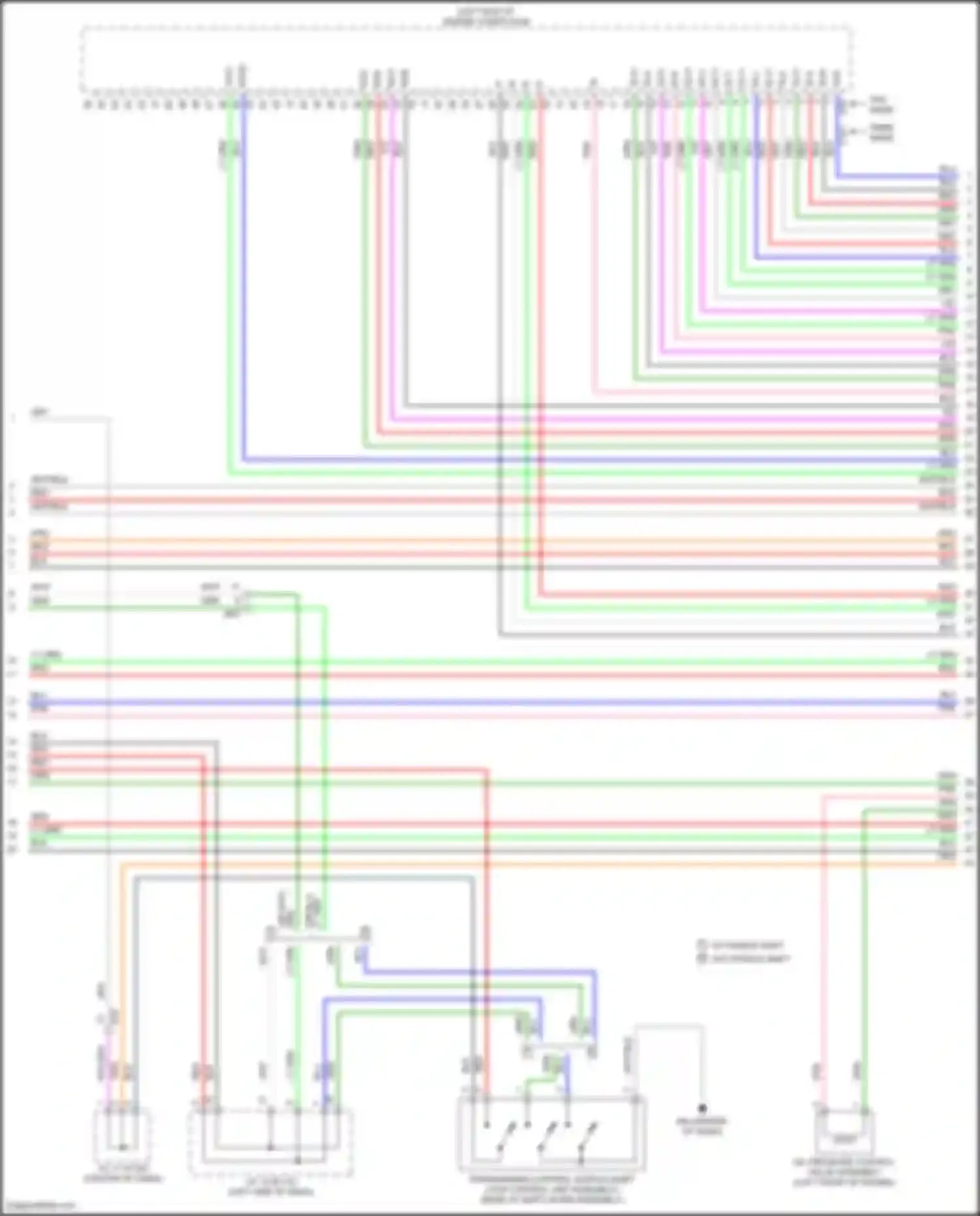 Wiring diagram w/ paddle shift w/o paddle shift for Toyota Camry US Market XV70 (2017-2020) (1 of 1)