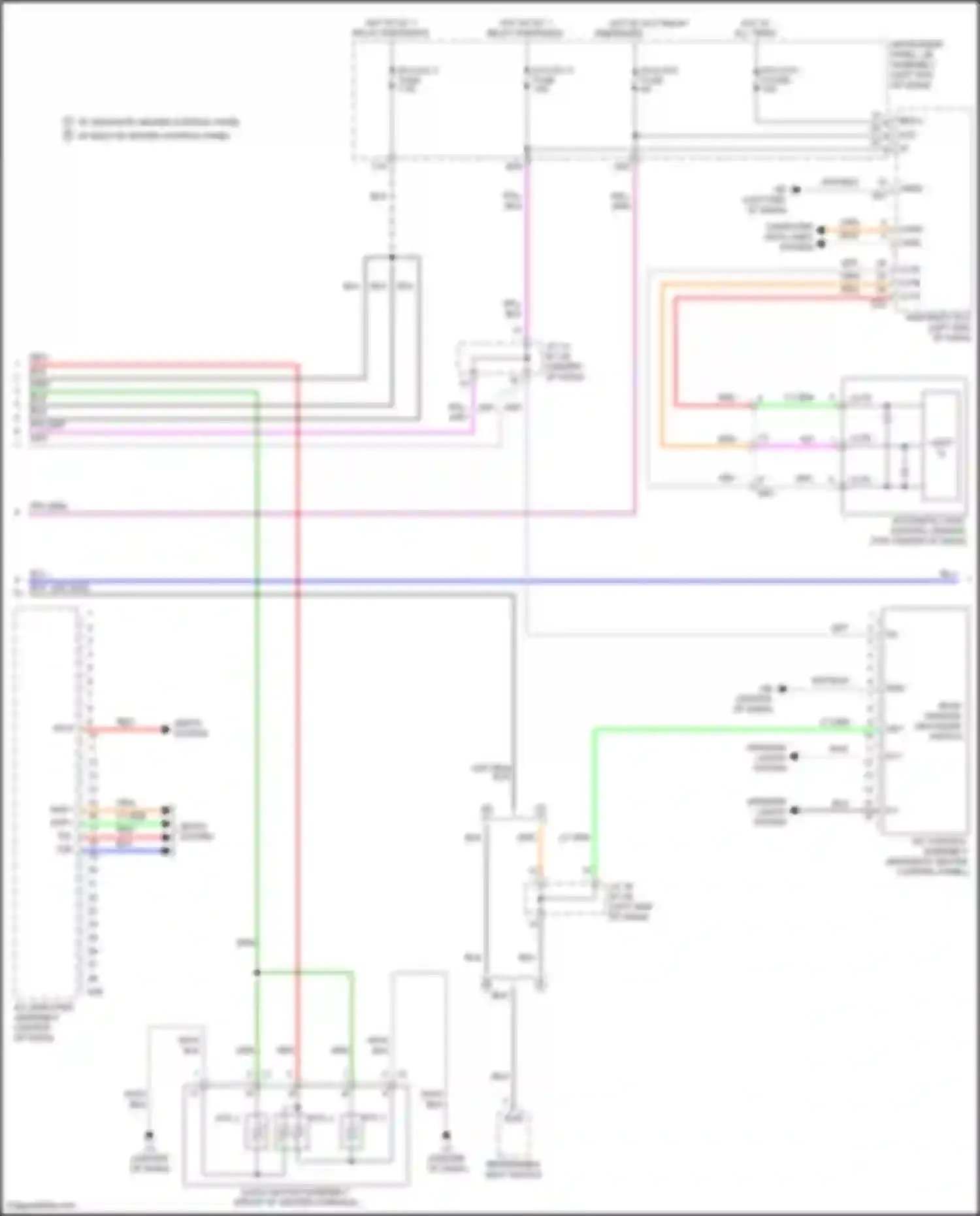 Wiring diagram w/ separate heater control panel w/ built-in heater control panel for Toyota Camry US Market XV70 (2017-2020) (1 of 1)