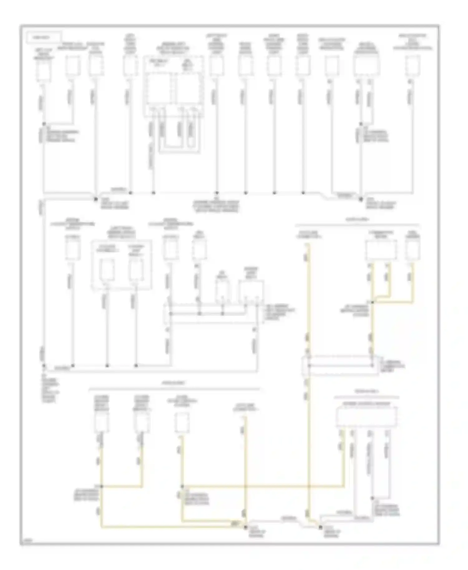 Camry Toyota V40 (1994-1998): Ground distribution circuit (1 of 6)