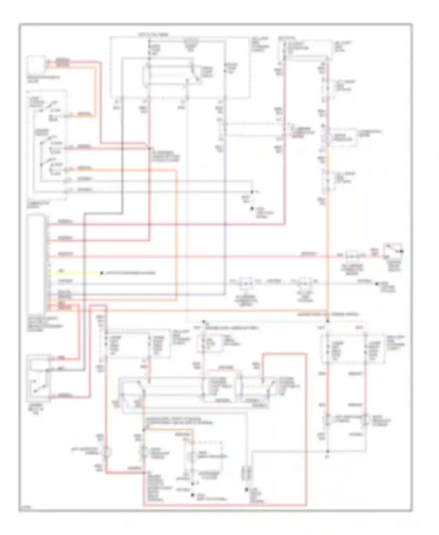 Camry Toyota V40 (1994-1998): Headlight circuit, with drl