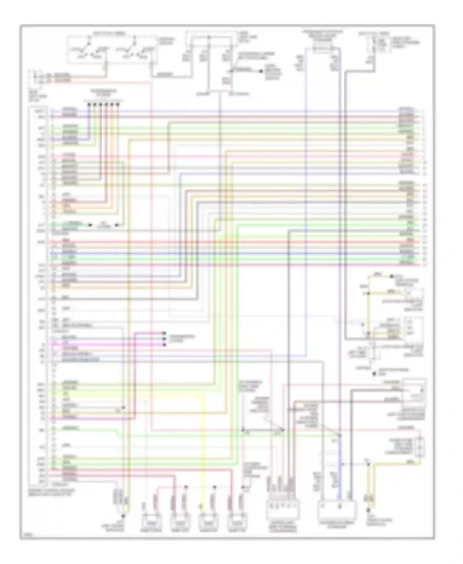 Wiring diagram (engine harness, right side of engine near strut for Toyota Camry V40 (1994-1998) (1 of 1)
