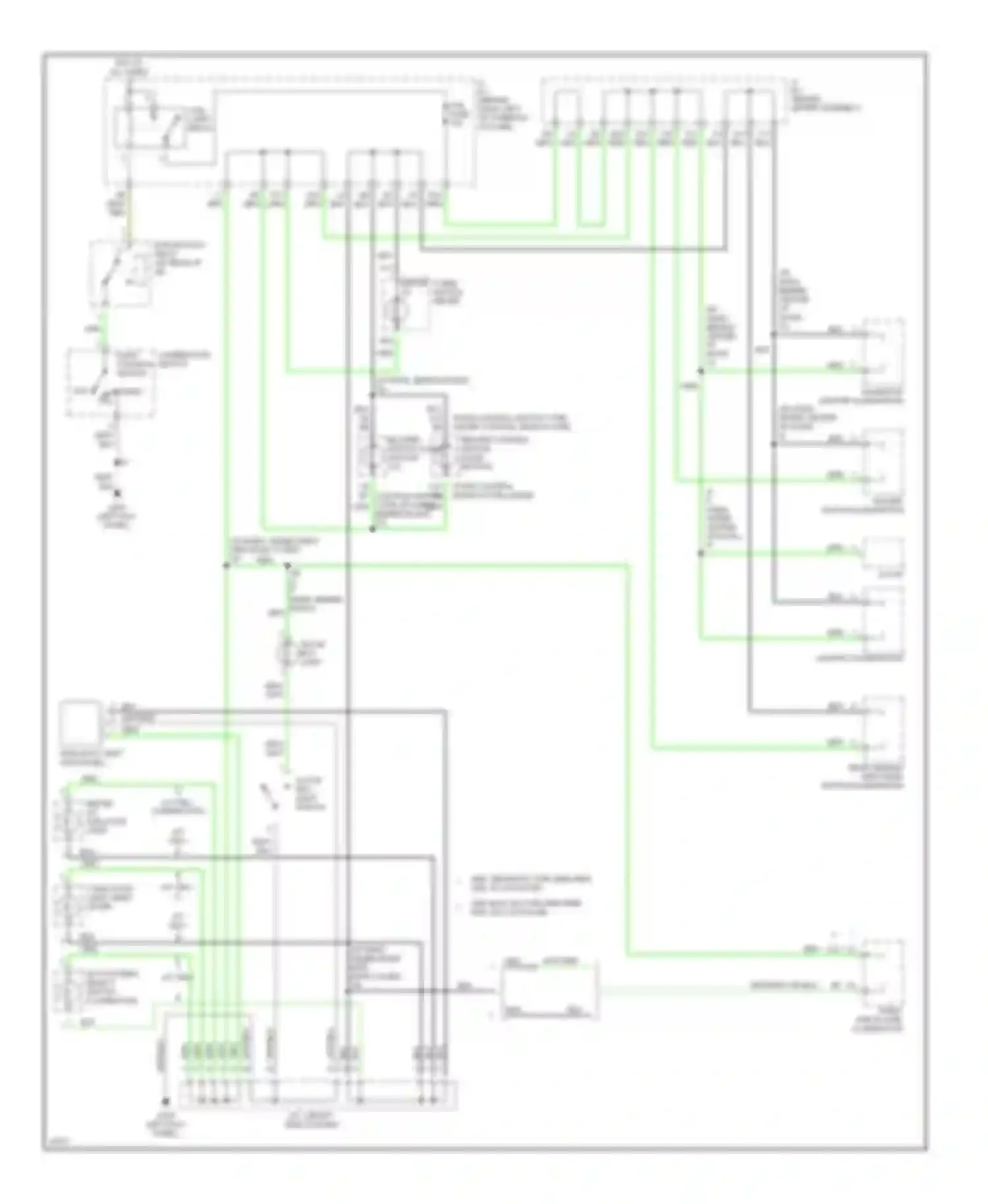 Wiring diagram glove box light switch for Toyota Camry V40 (1994-1998) (3 of 3)