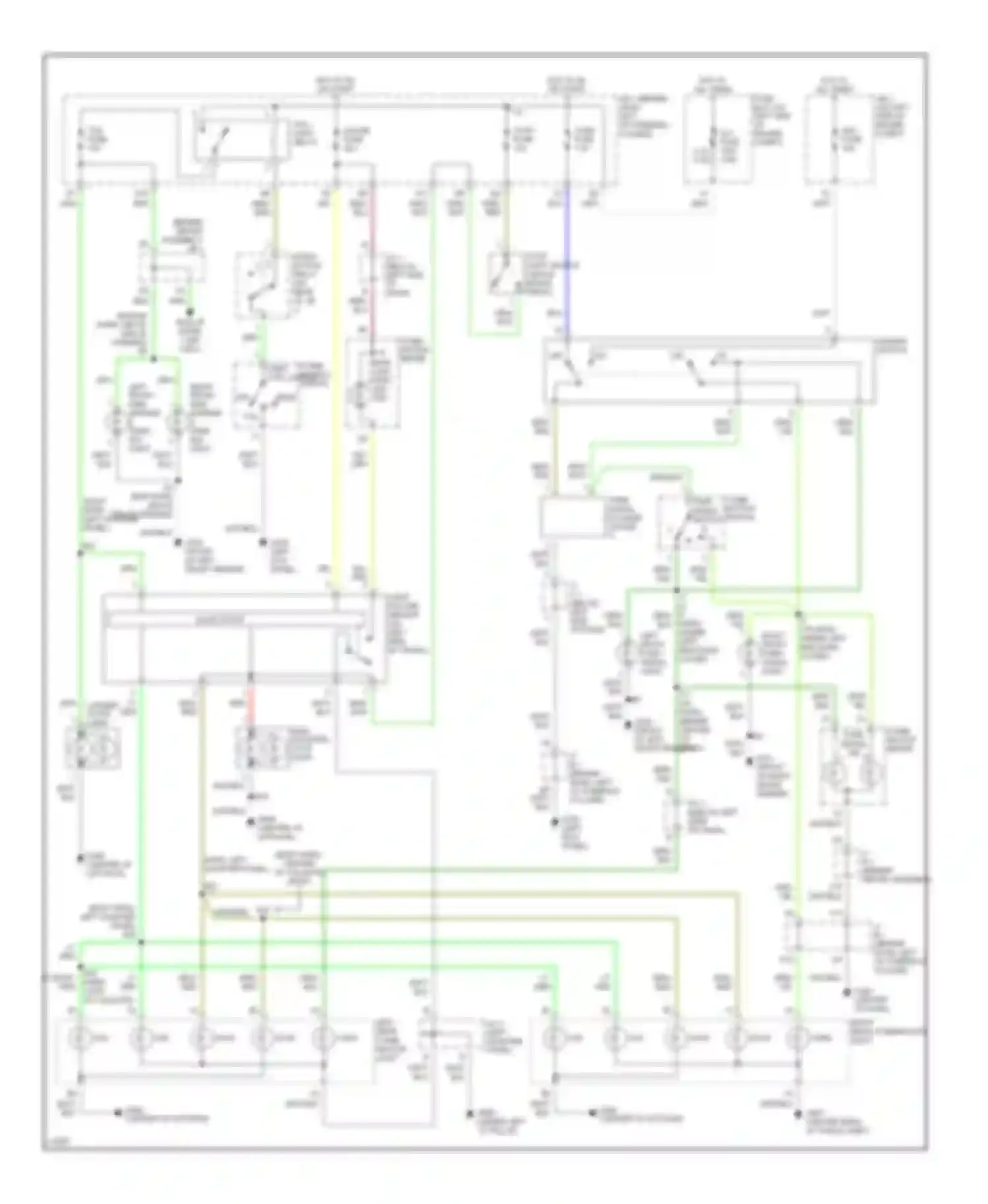 Wiring diagram left rear comb- ination light for Toyota Camry V40 (1994-1998) (1 of 1)