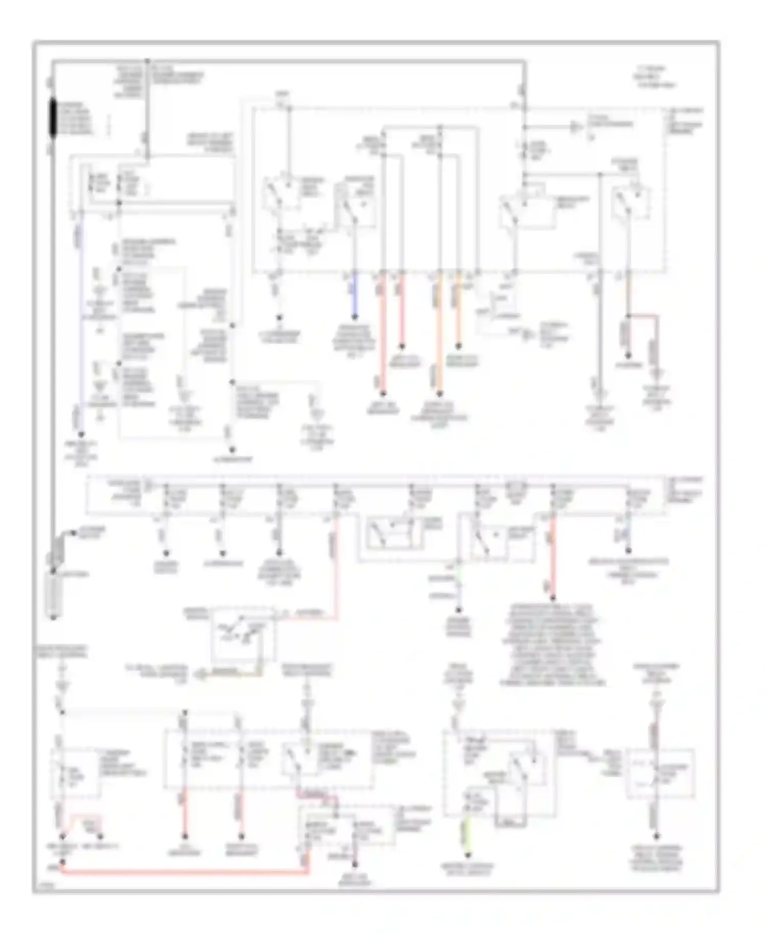 Camry Toyota XV10 (1991-1997): Power distribution circuit (1 of 2)