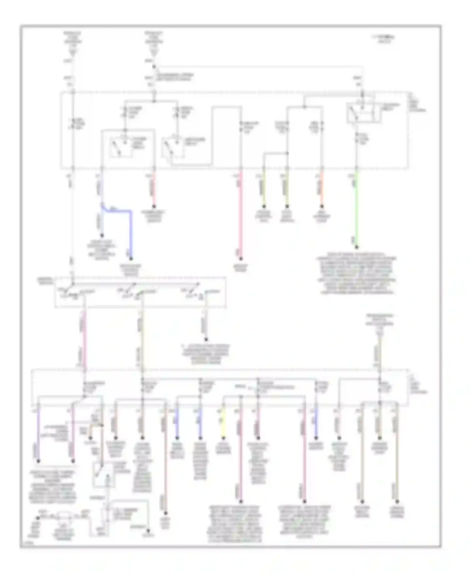 Camry Toyota XV10 (1991-1997): Power distribution circuit (2 of 2)
