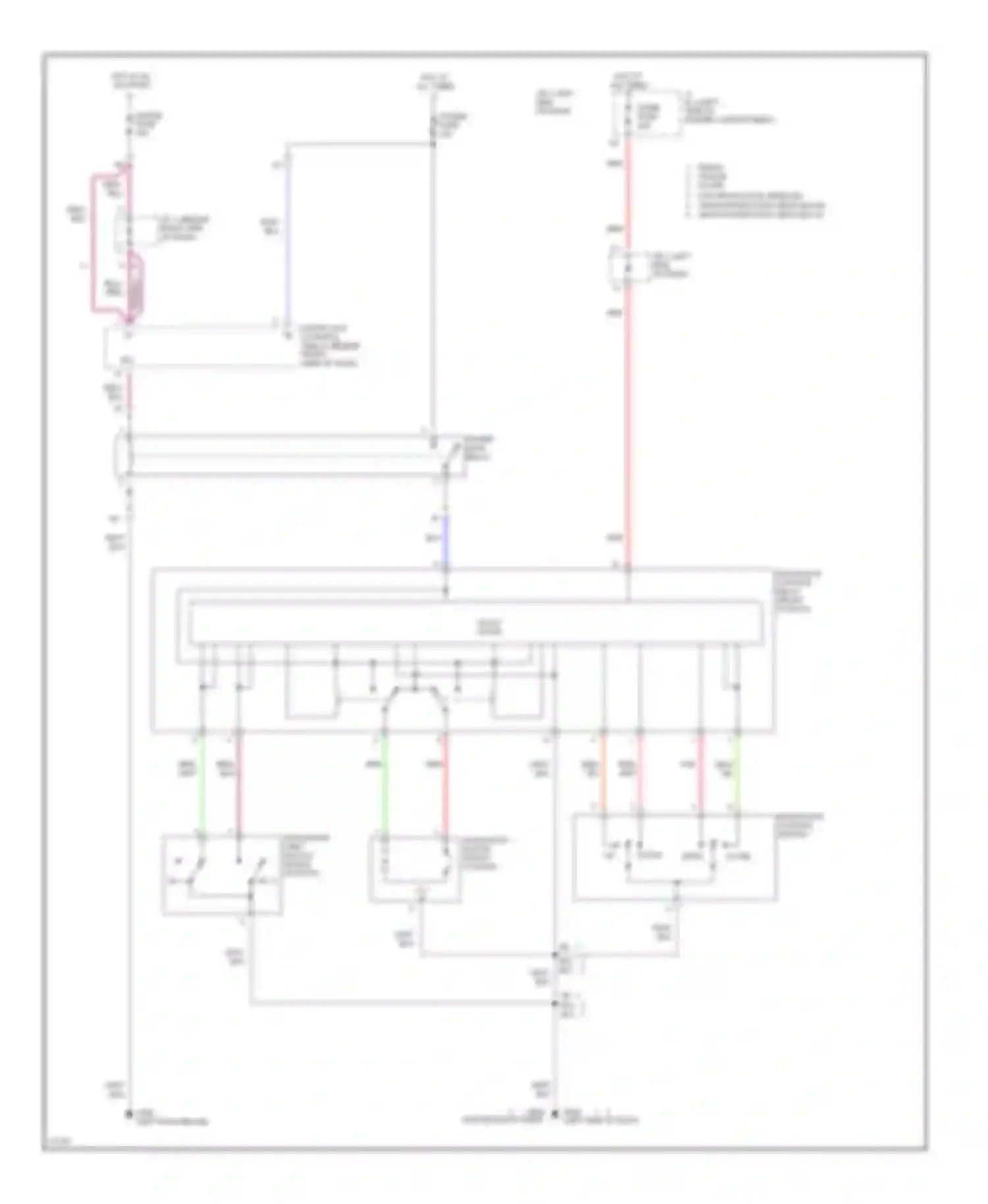 Camry Toyota XV10 (1991-1997): Power top/sunroof circuits