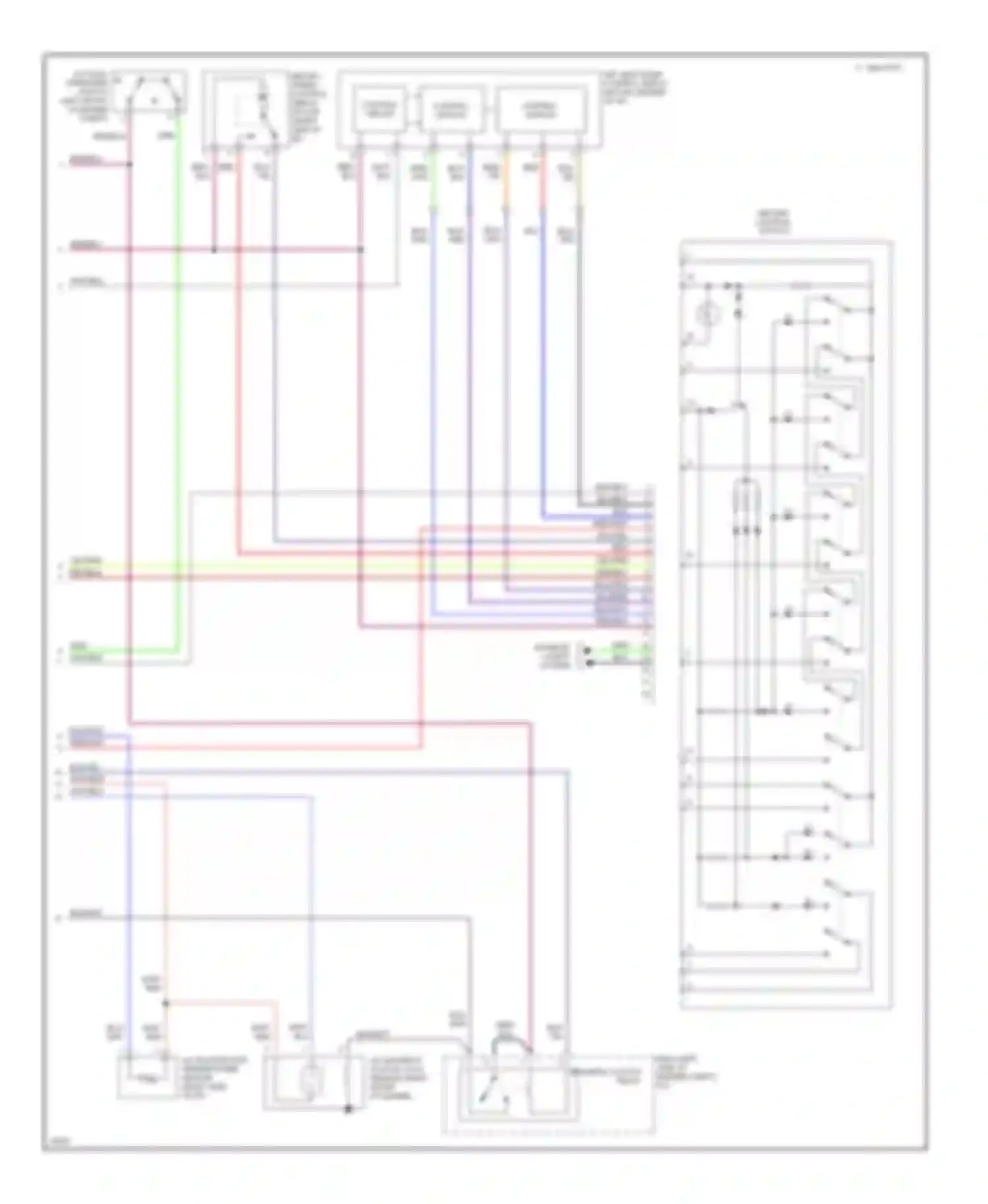 Wiring diagram control circuit for Toyota Camry XV10 (1991-1997) (2 of 4)