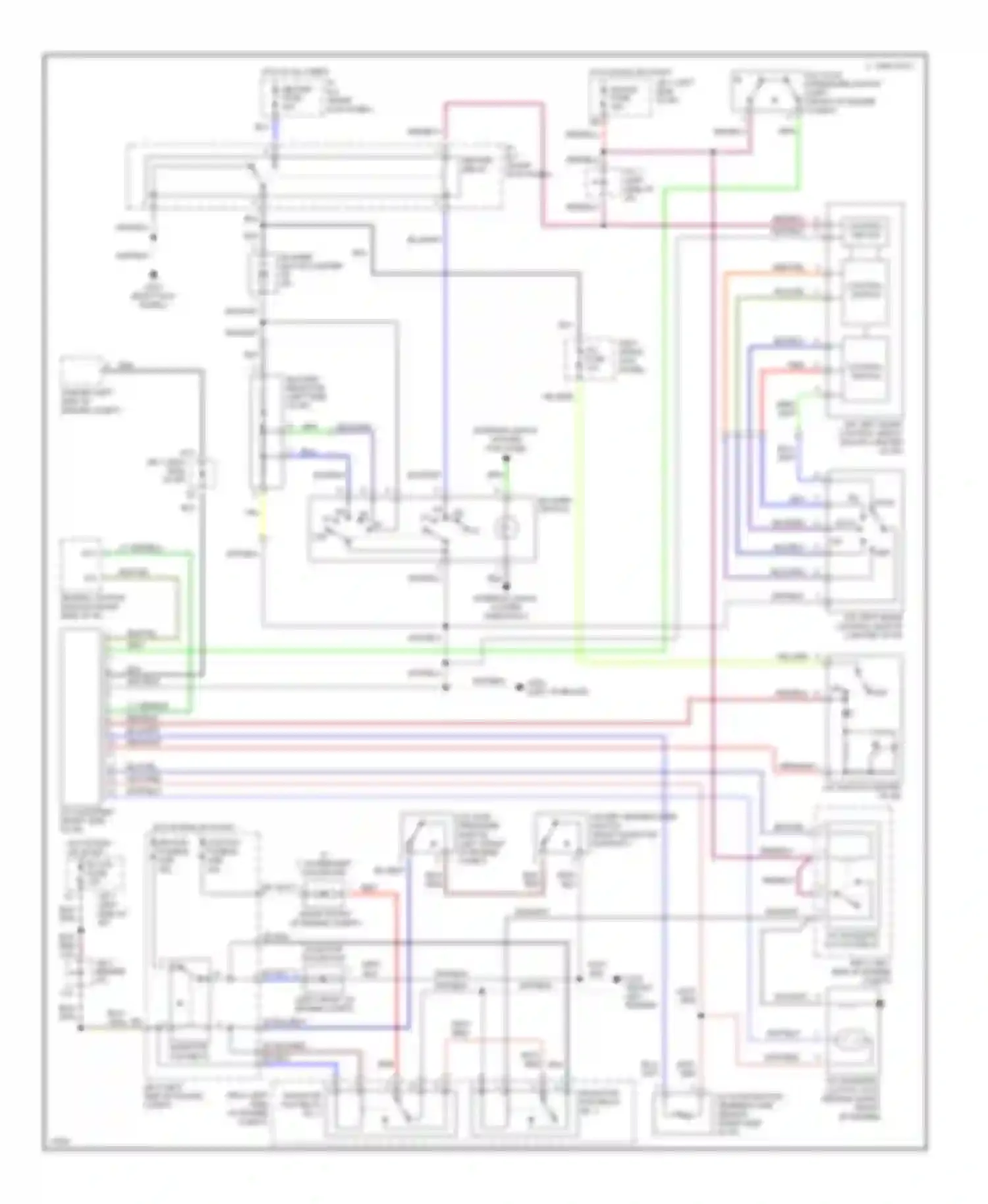 Wiring diagram control switch for Toyota Camry XV10 (1991-1997) (1 of 4)