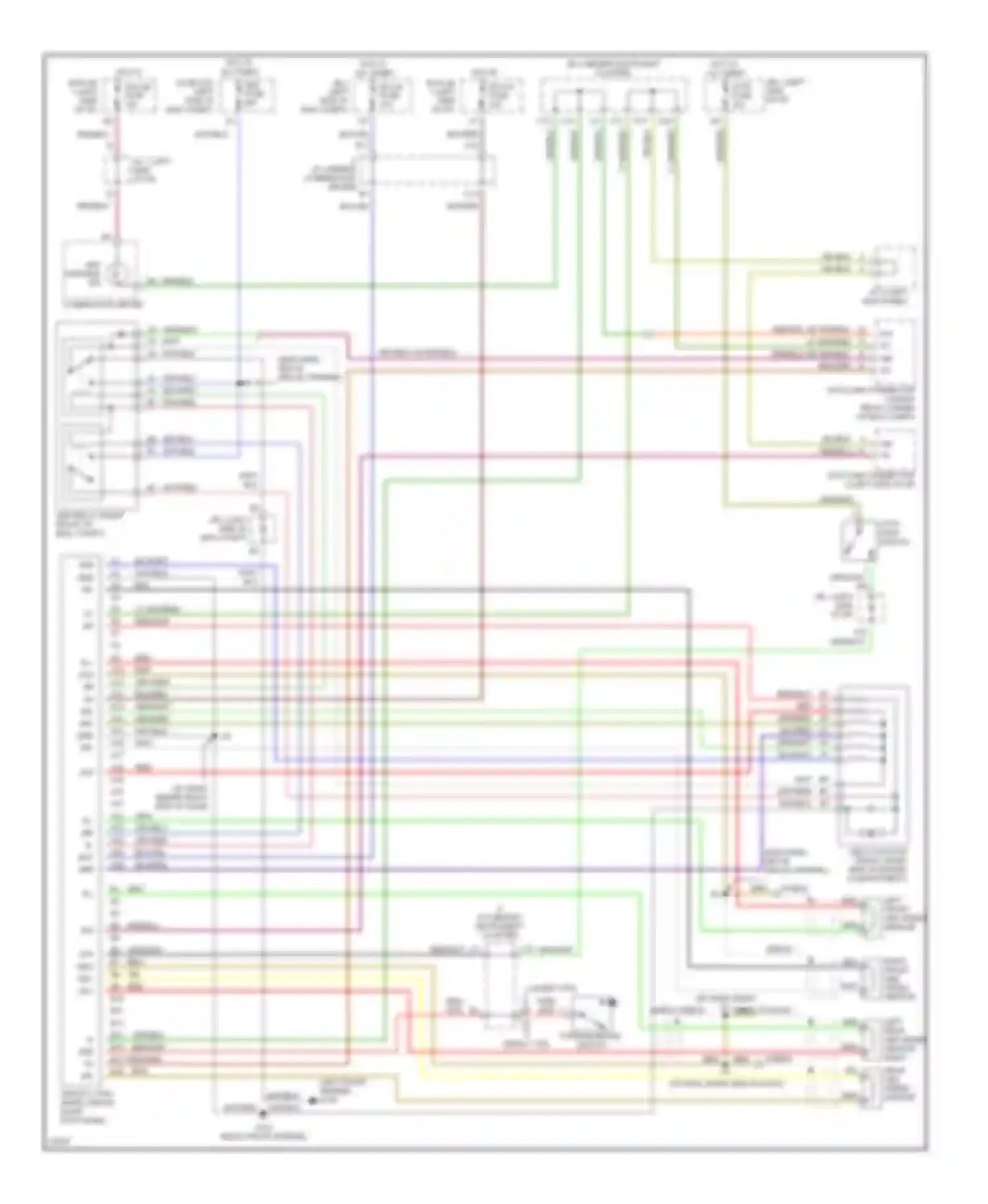 Wiring diagram left front abs speed sensor for Toyota Camry XV10 (1991-1997) (1 of 2)