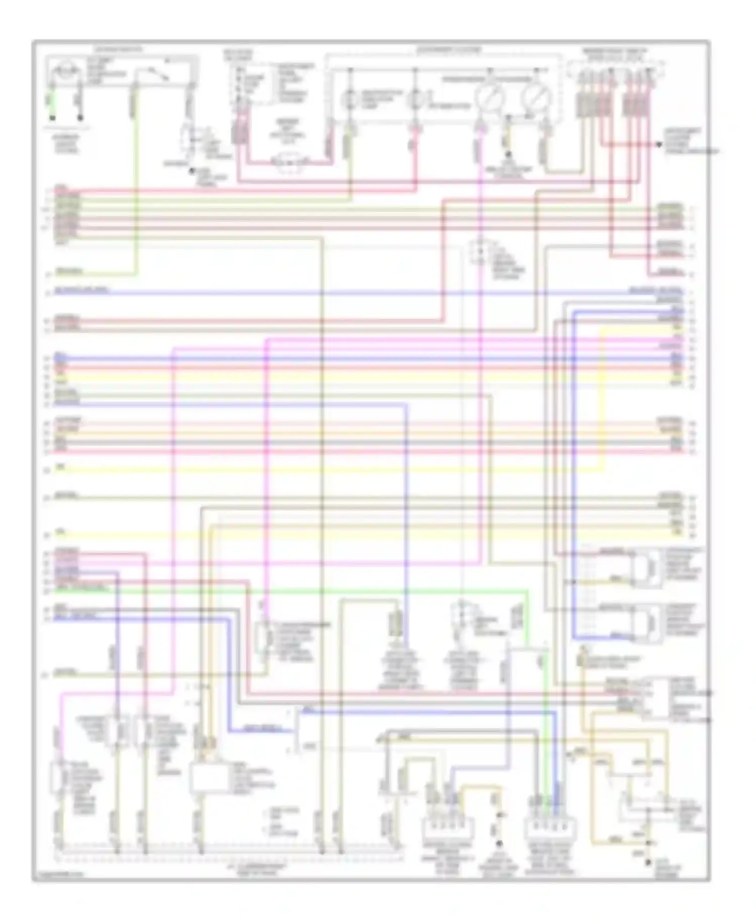 Camry Toyota XV20 (1994-2002): Wiring diagram engine performance 2.2ls, without immobilizer (2 of 3)