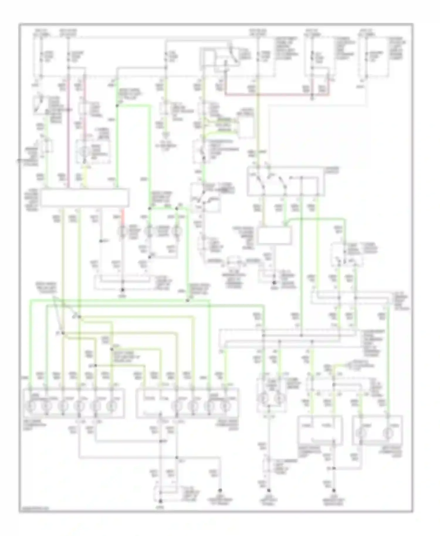 Camry Toyota XV20 (1994-2002): 3.0l, exterior lamps circuit