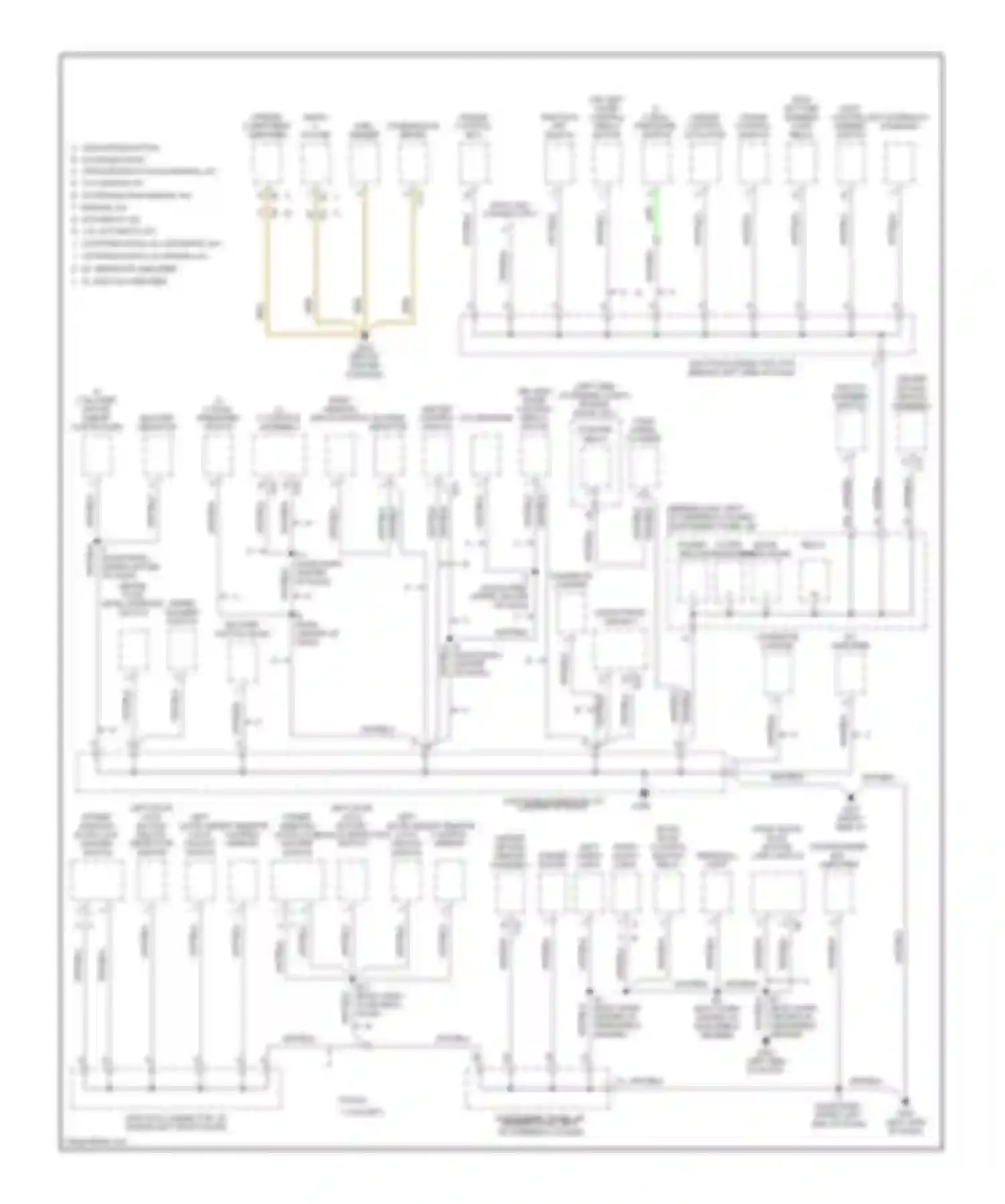 Camry Toyota XV20 (1994-2002): 3.0l, ground distribution circuit (2 of 3)