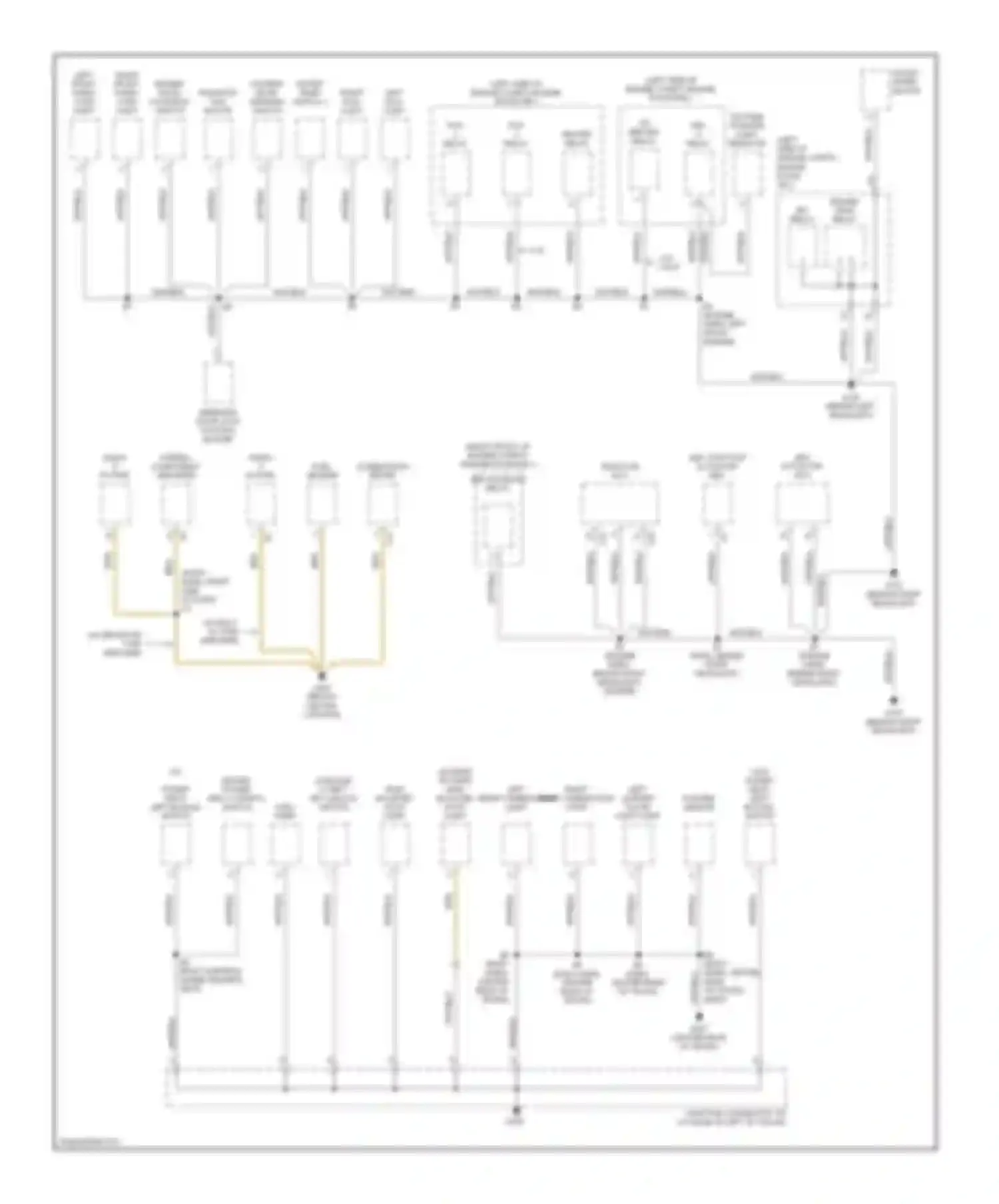Camry Toyota XV20 (1994-2002): Ground distribution circuit (1 of 3)