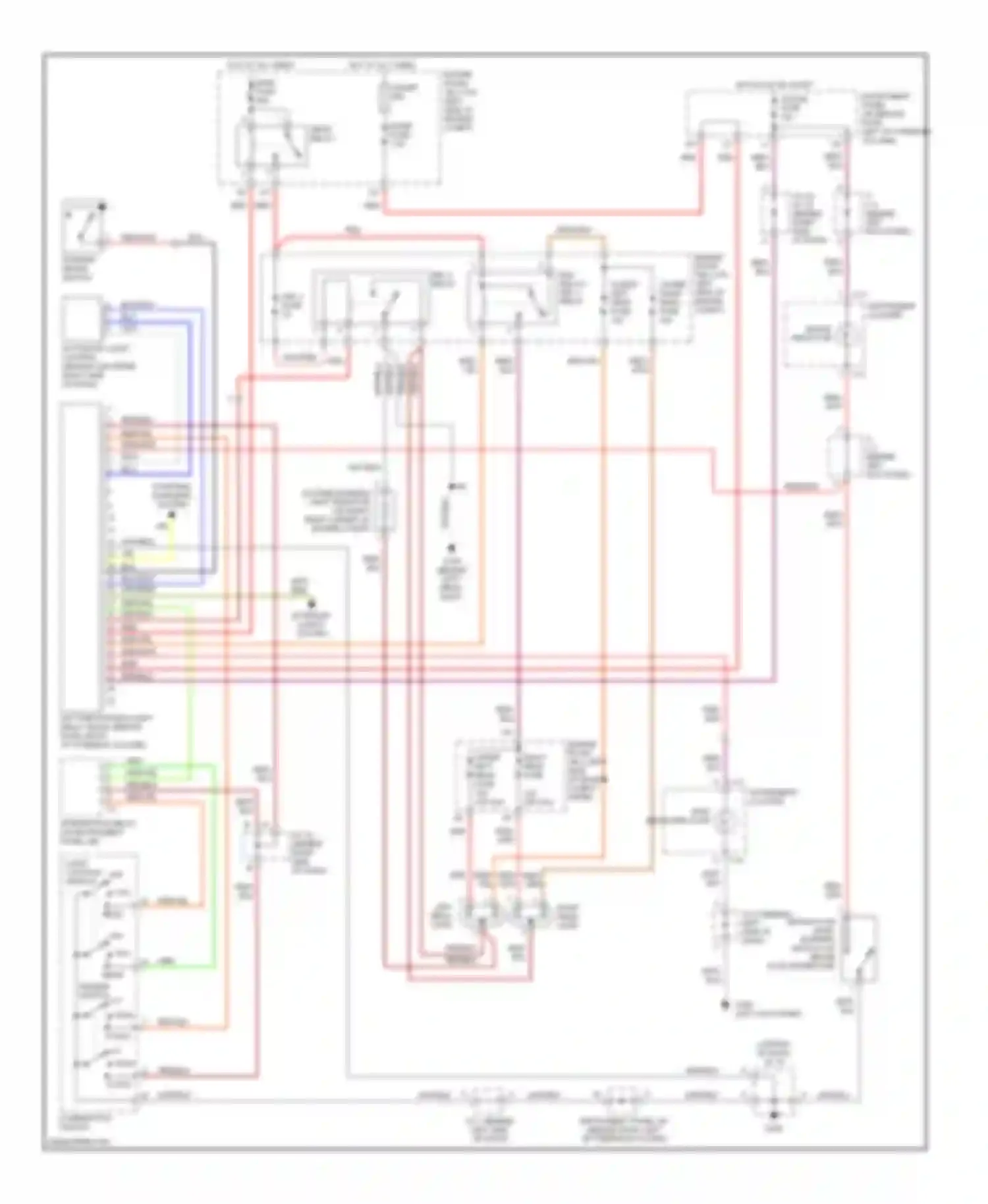 Camry Toyota XV20 (1994-2002): Headlight circuit, with drl