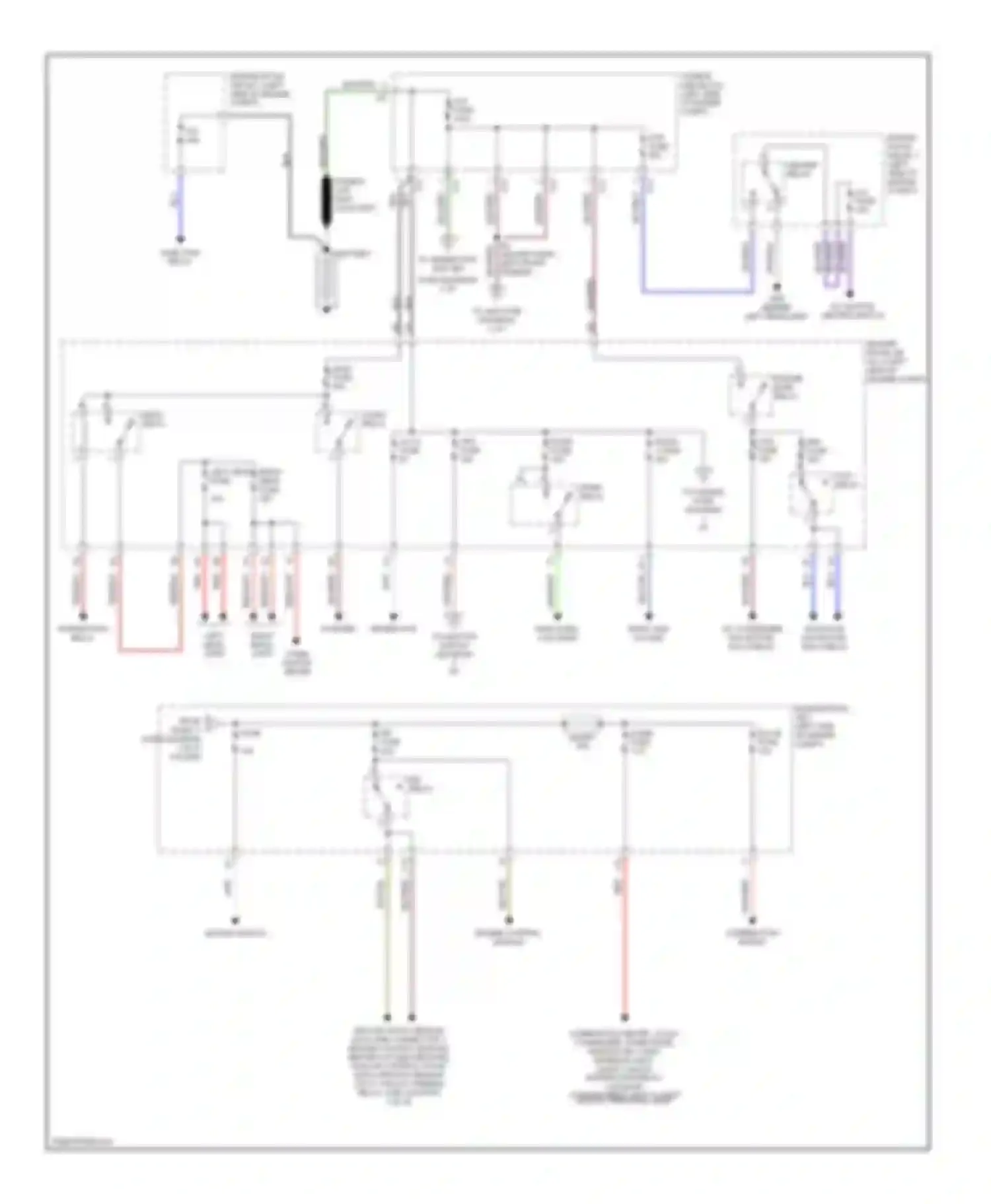 Camry Toyota XV20 (1994-2002): 2.2l cng, power distribution circuit (1 of 2)