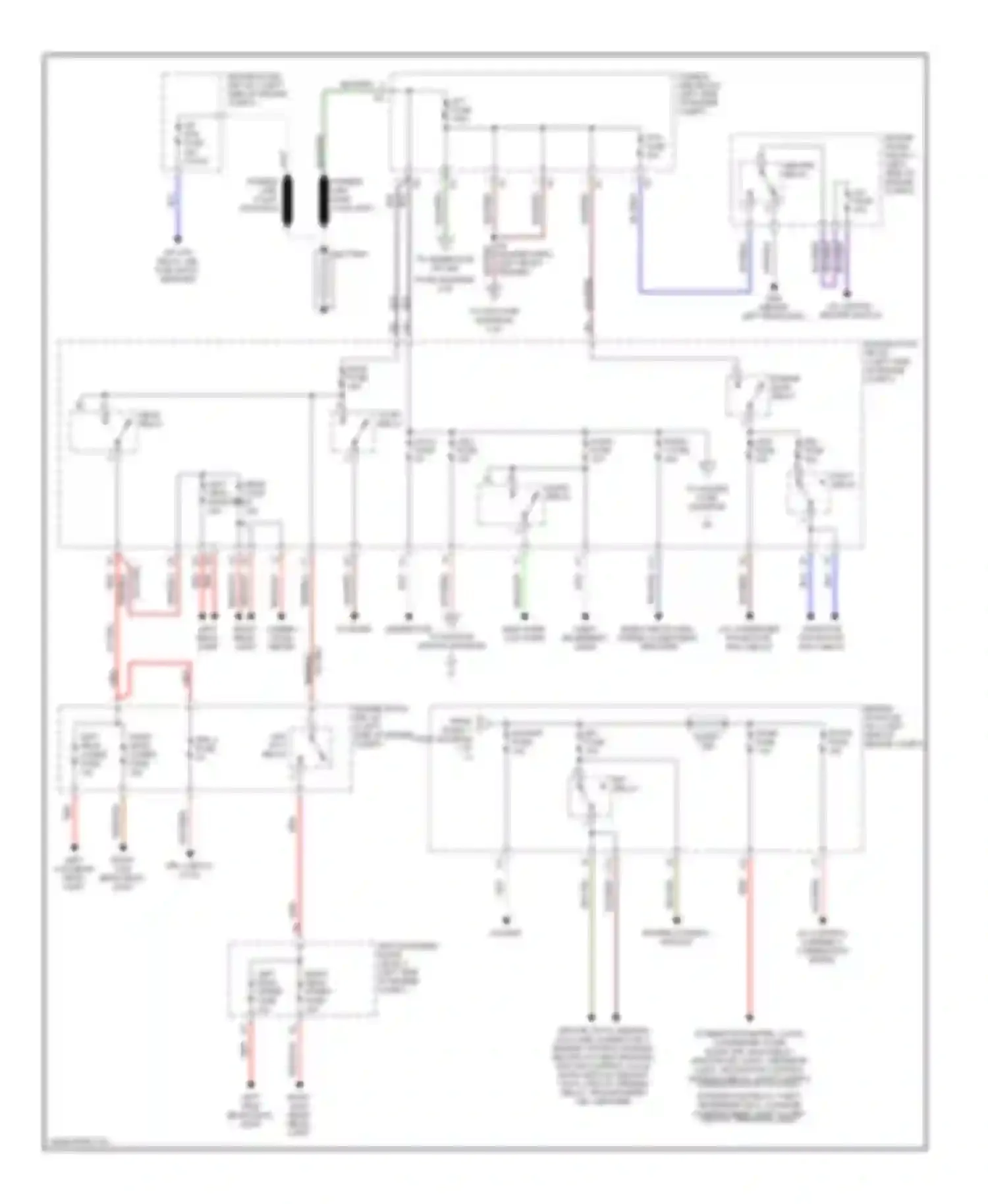 Camry Toyota XV20 (1994-2002): 3.0l, power distribution circuit (1 of 2)