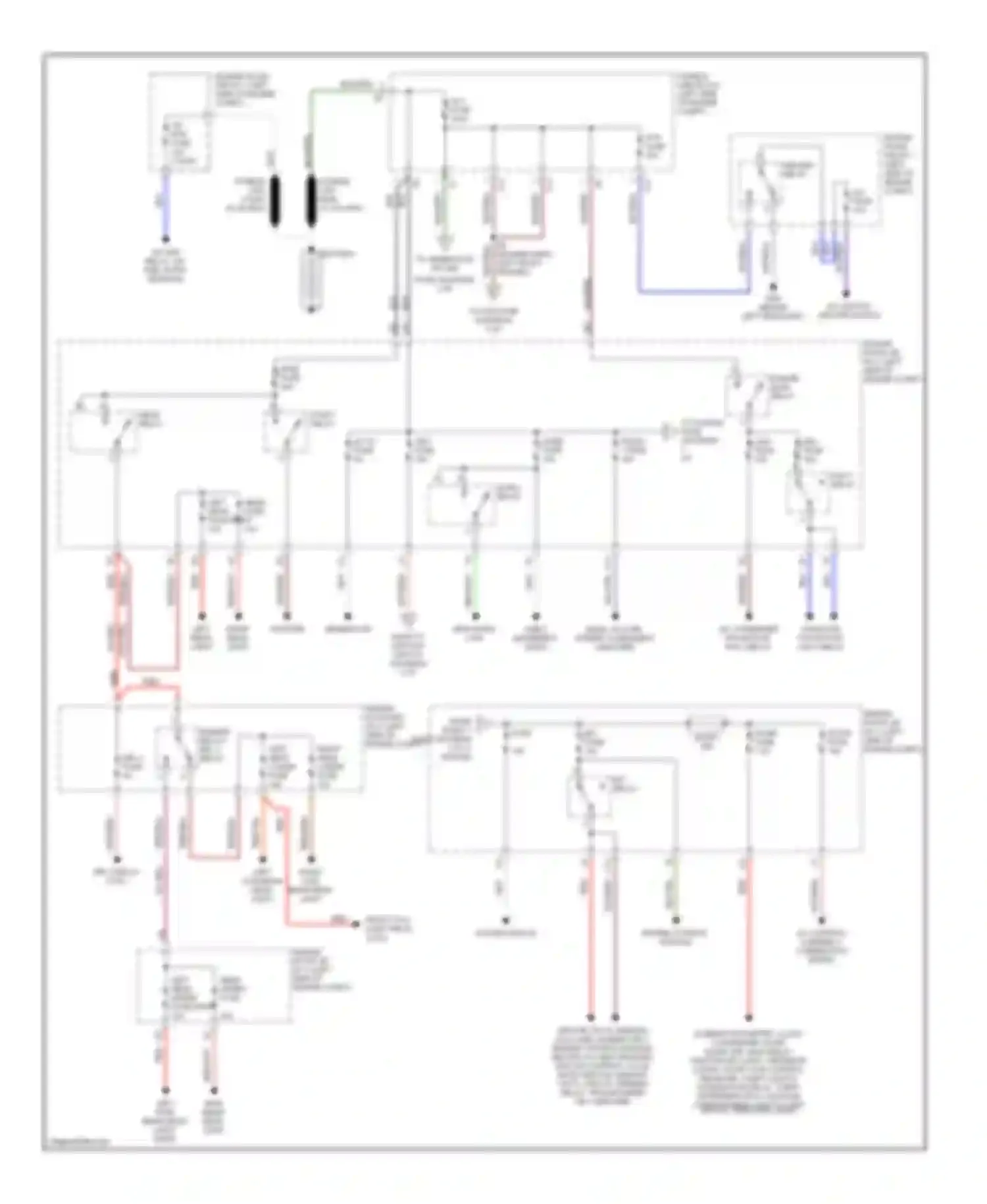 Camry Toyota XV20 (1994-2002): Power distribution circuit (1 of 2)