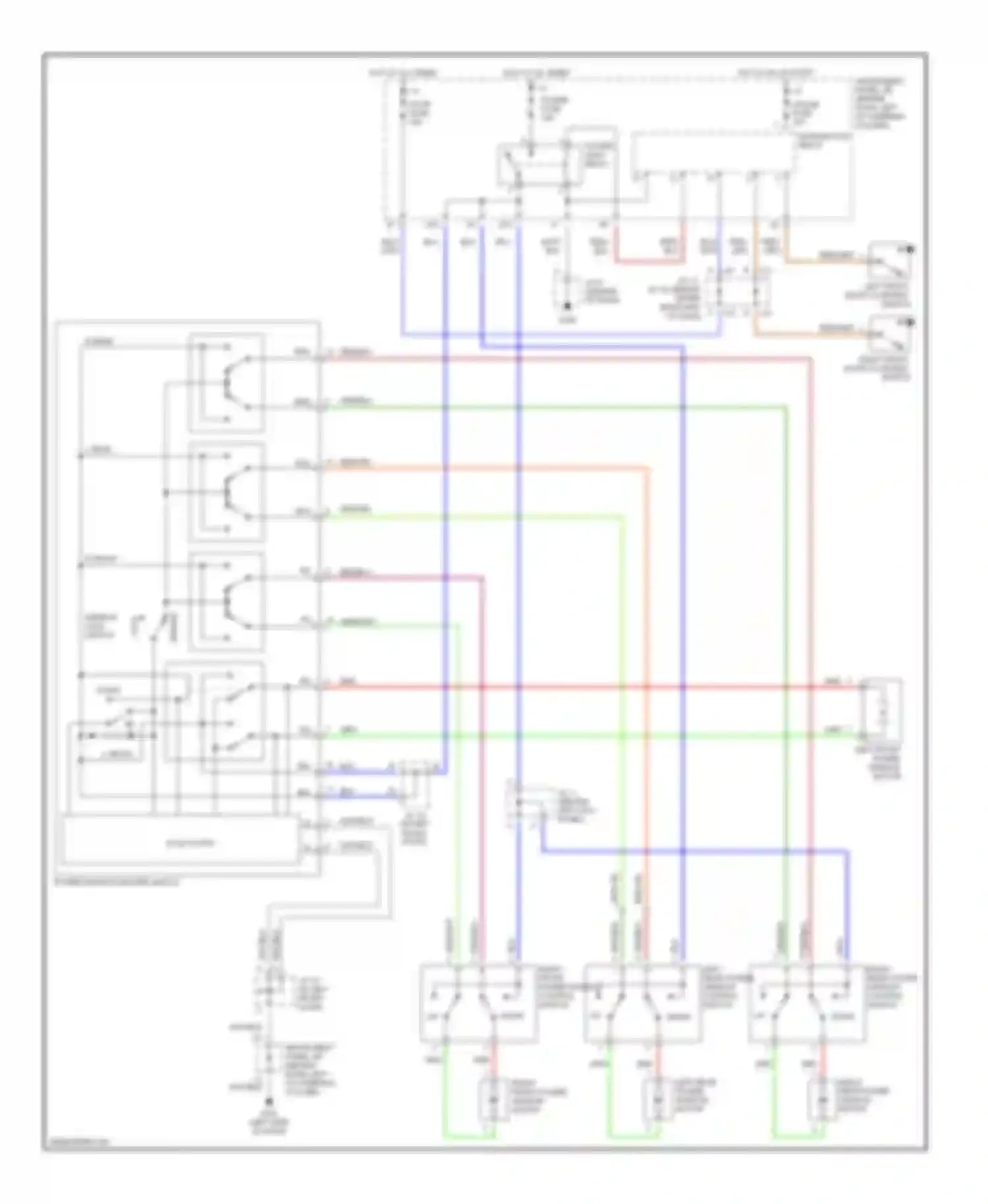 Camry Toyota XV20 (1994-2002): 2.2l cng, power window circuit